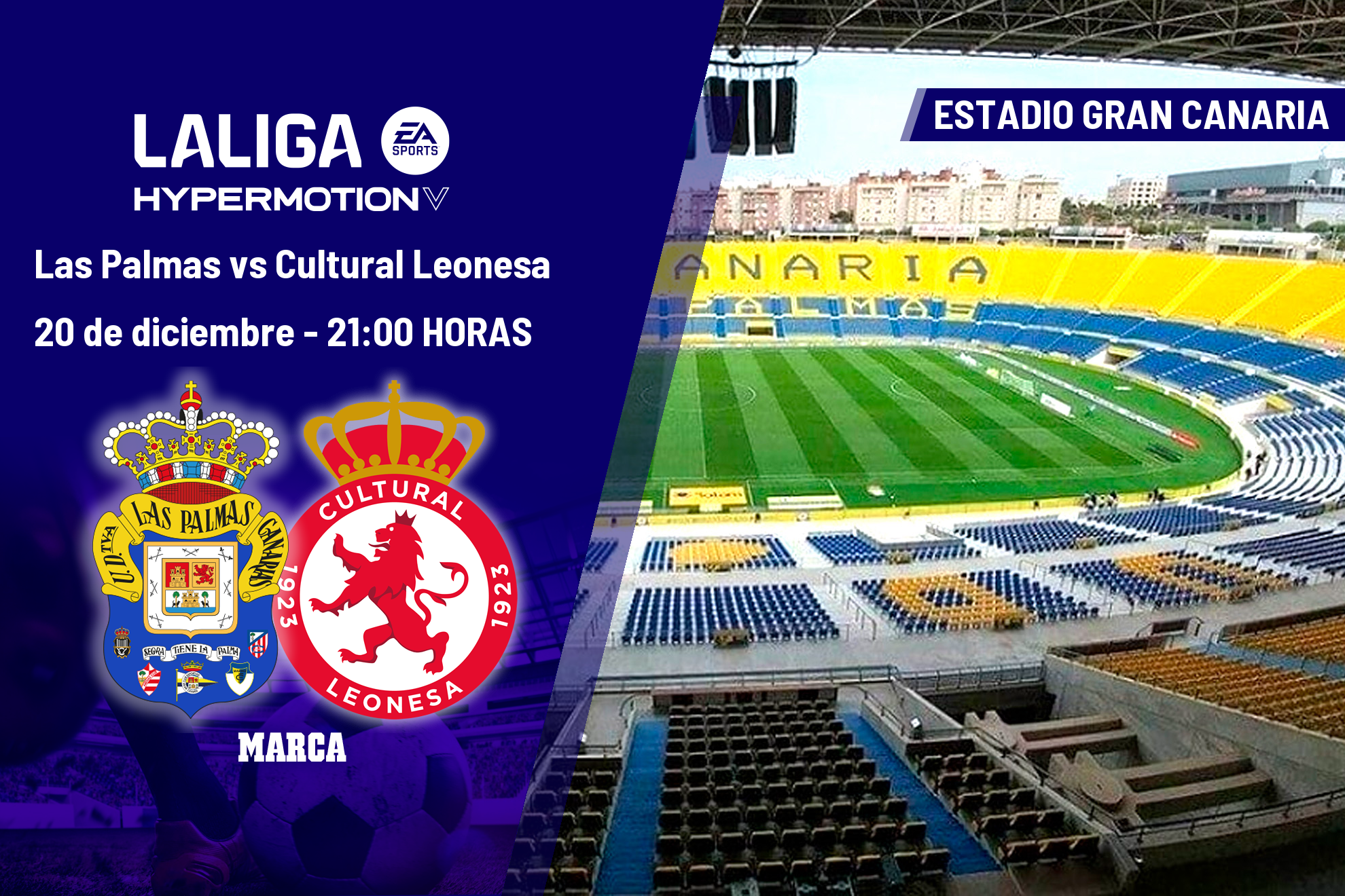 Las Palmas y Cultural Leonesa se juegan el ascenso directo a LaLiga