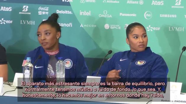 Simone Biles: "Deberían callarse_ porque ellos son más ruidosos que... no sé_ fue realmente raro e incómodo"