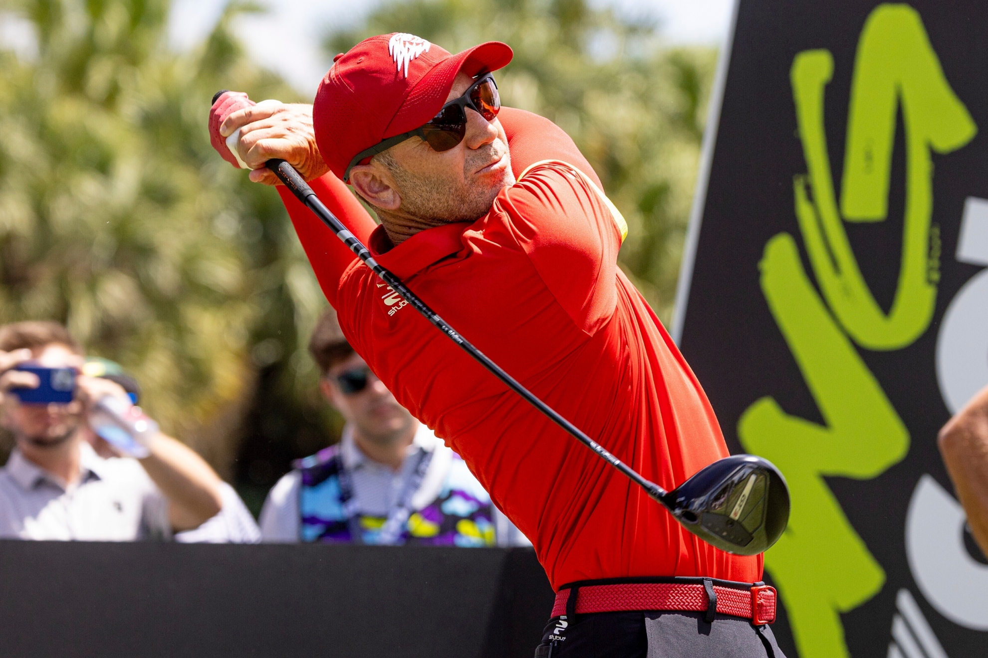 Sergio García durante el LIV Golf de Miami.