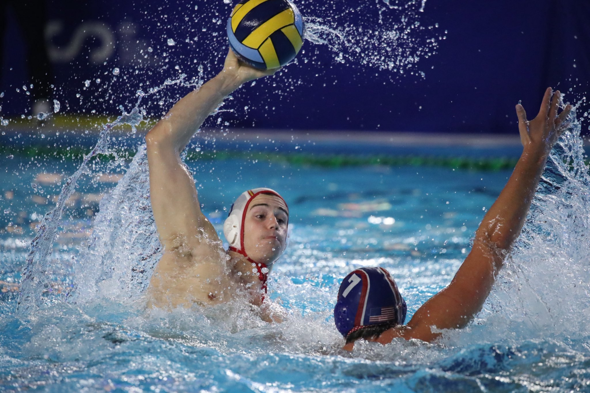 Una imagen del partido disputado por España y Estados Unidos.