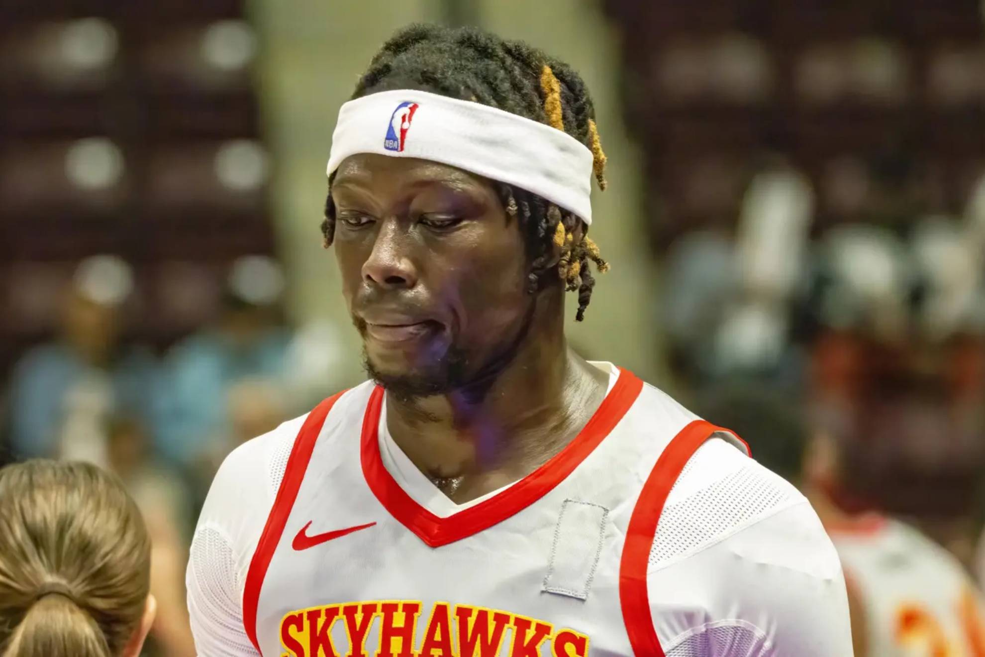 Eli John Ndiaye, en un partido de la G League con los College Park Skyhawks.