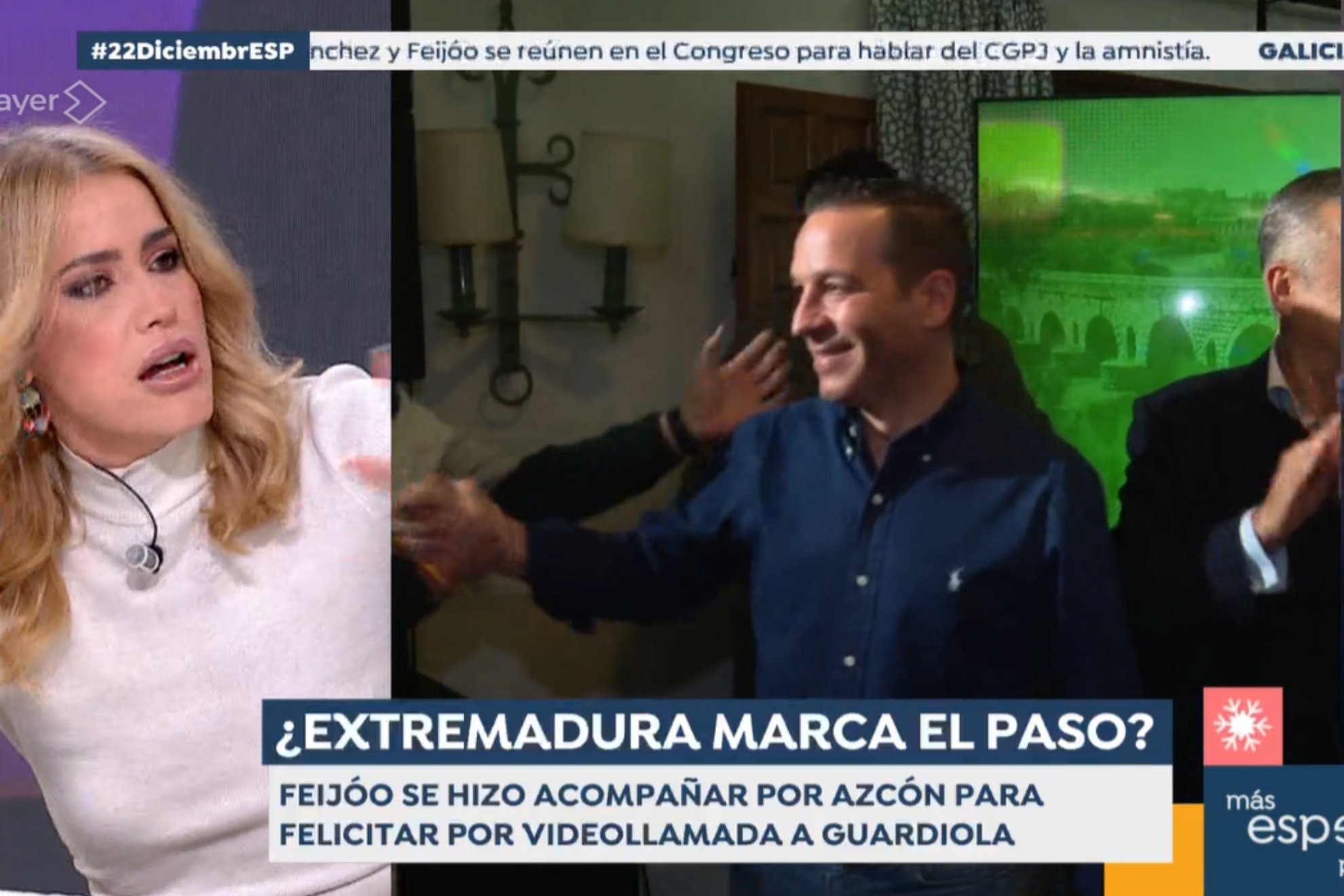 Afra Blanco, en Espejo Público.