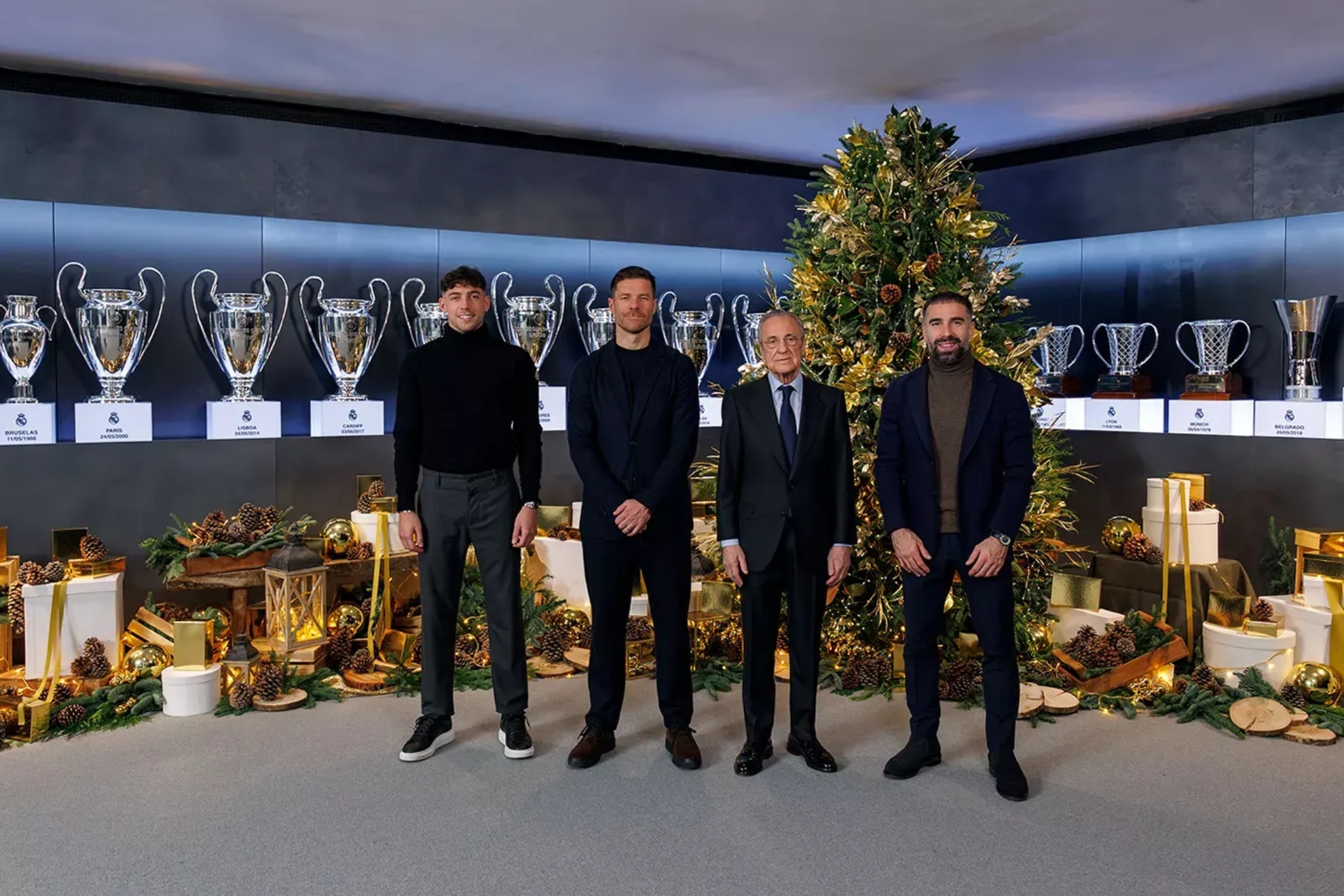 Valverde, Xabi Alonso, Florentino y Carvajal.