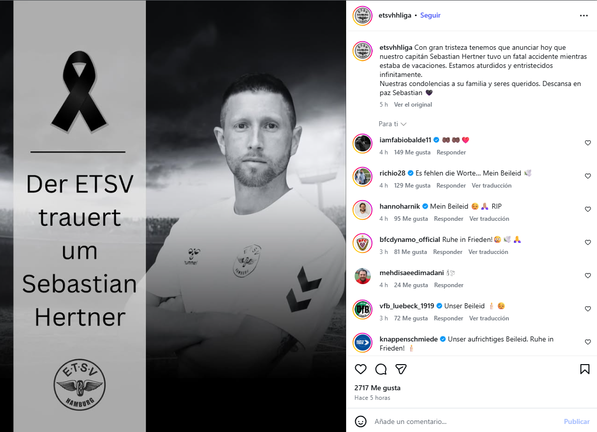 Sebastian Hertner Cause of Death: German footballer dies at 34