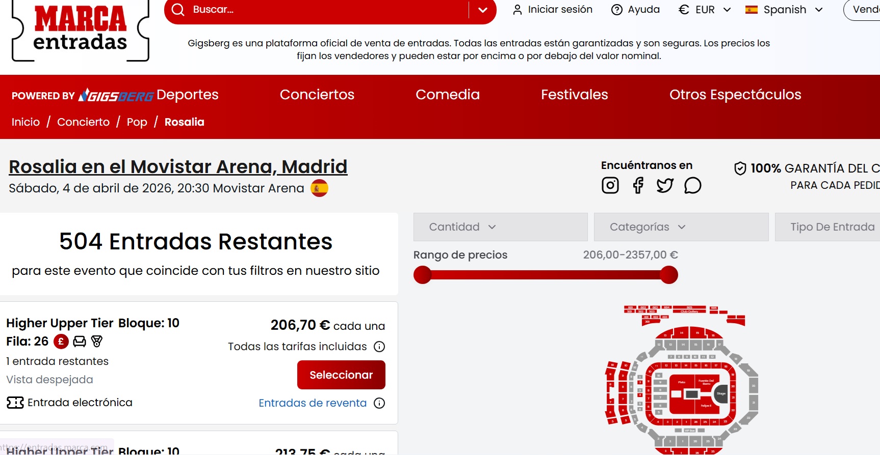 Ejemplo de la web.