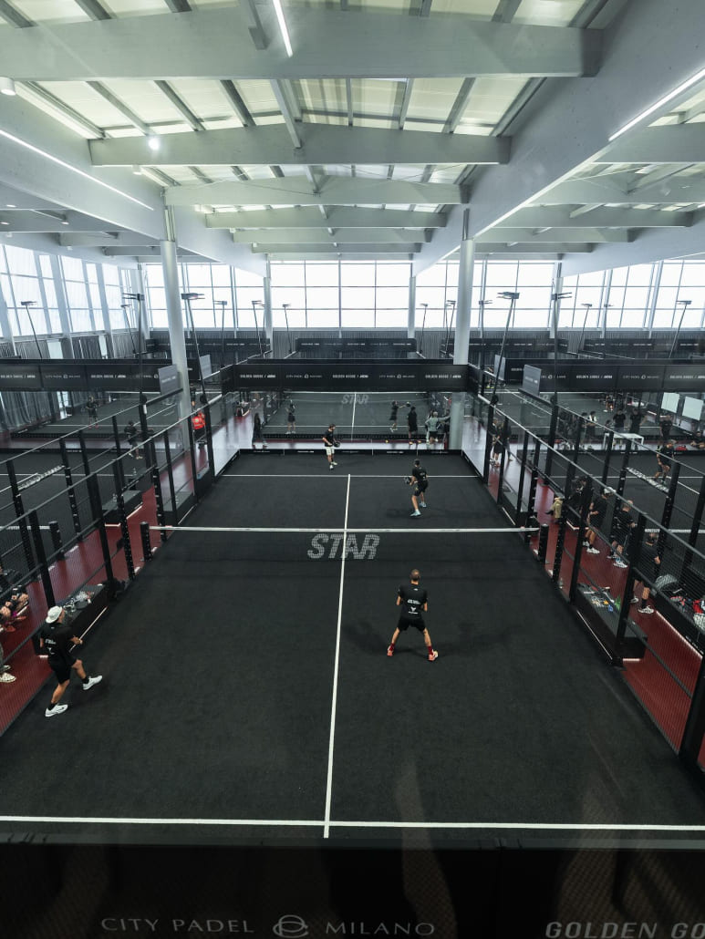 Las pistas de pádel del Golden Goose Arena.
