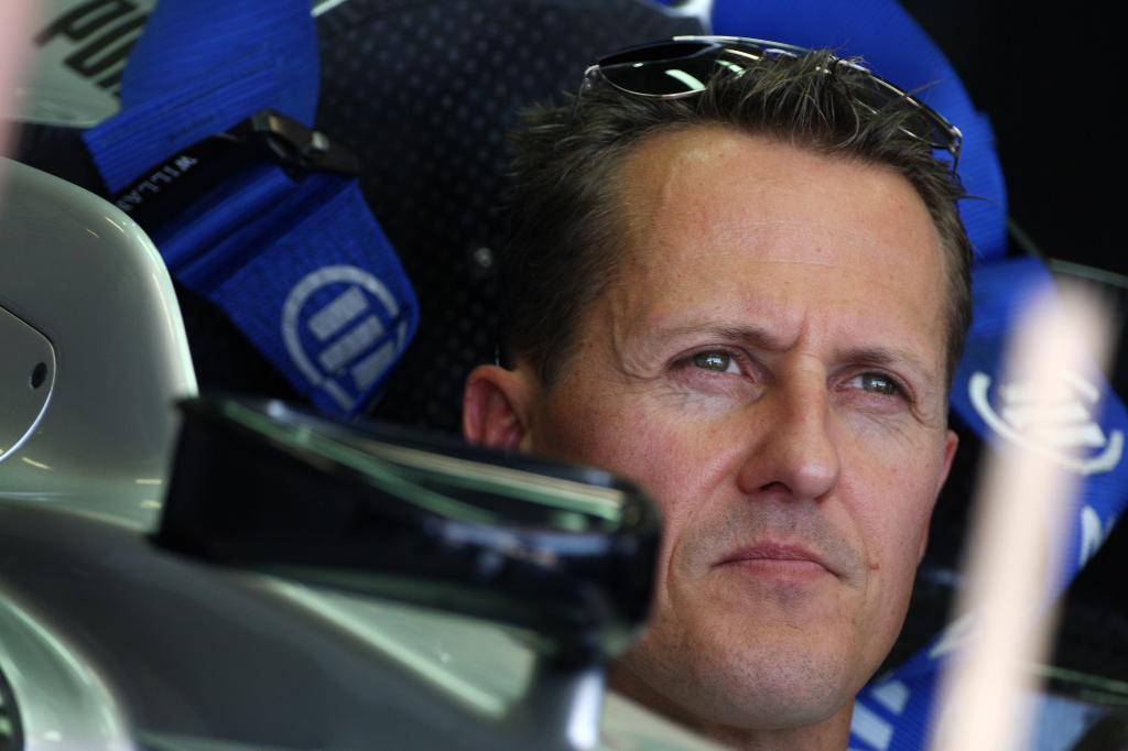 Michael Schumacher, en el GP de Valencia de 2012. su última temporada en la F1 con Mercedes-