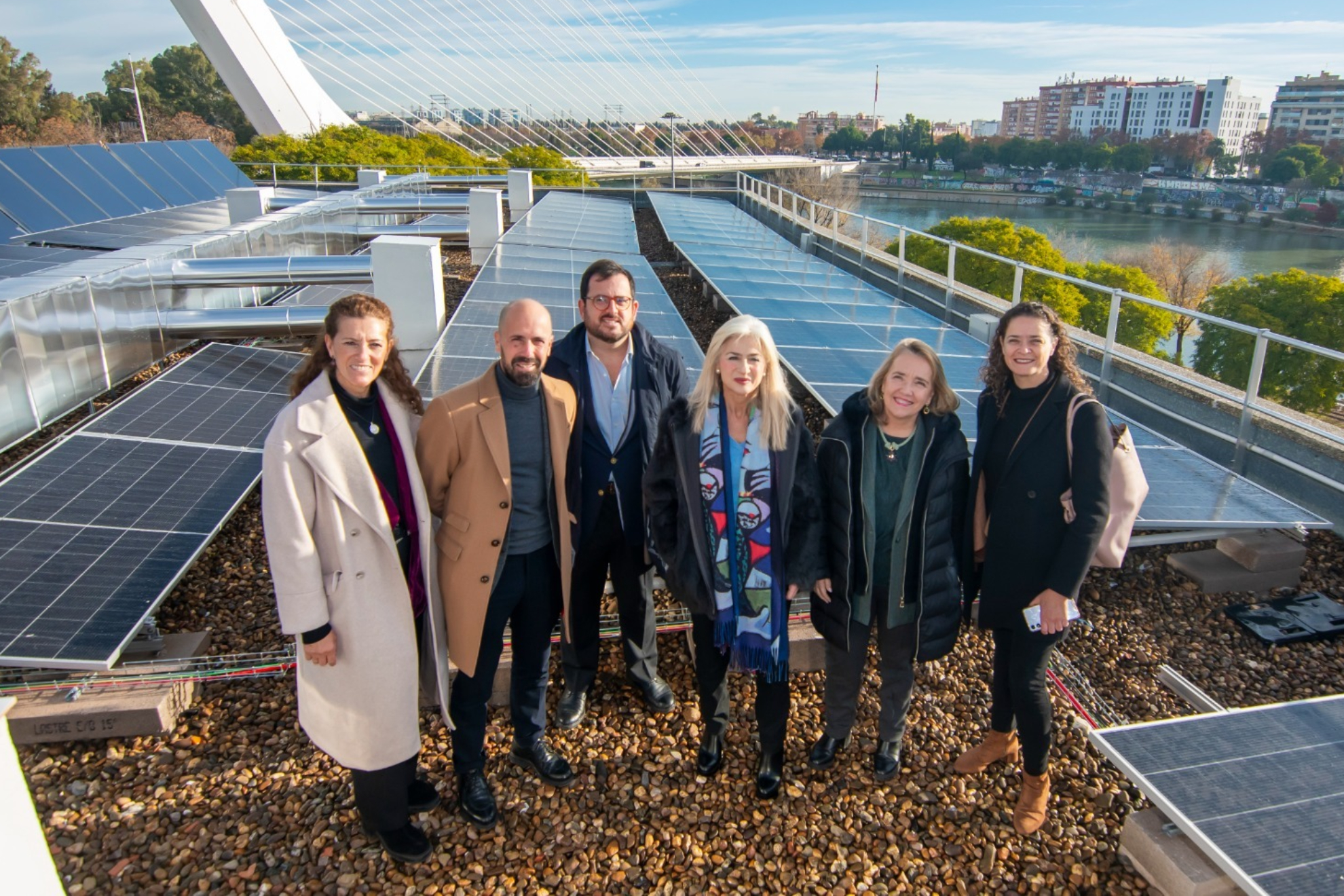 Patricia del Pozo, junto al resto de autoridades en la presentación