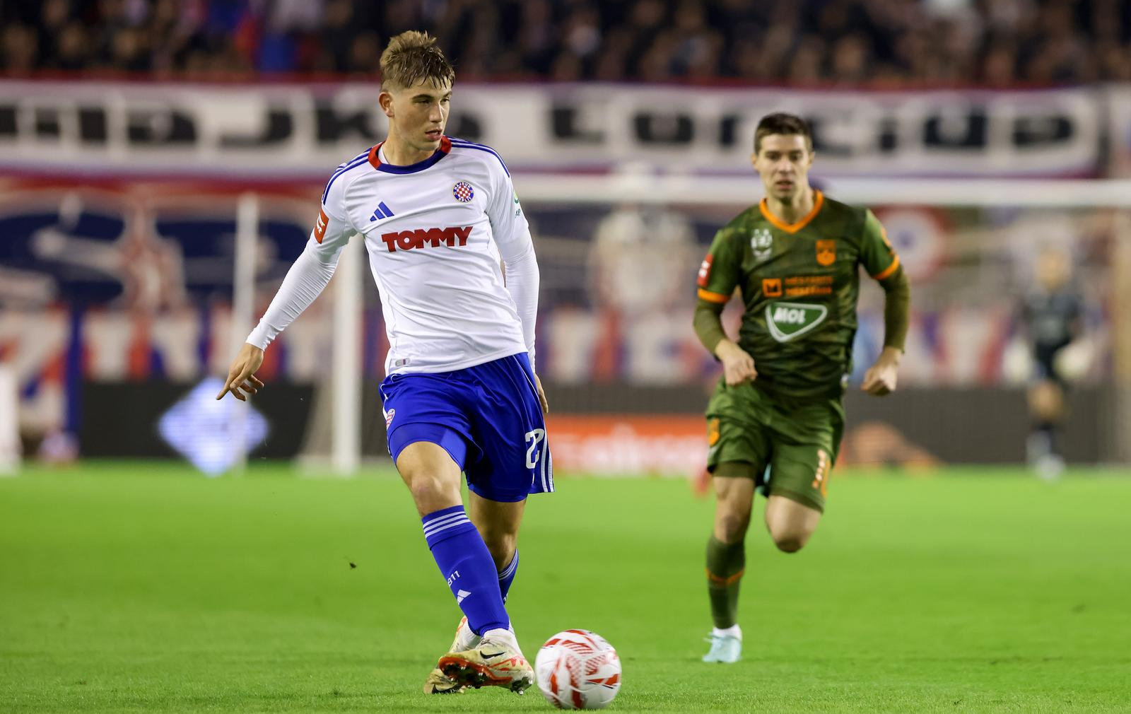 Branimir Mlacic in action for Hajduk Split.