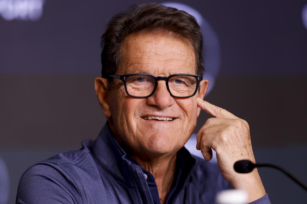 Fabio Capello durante una conferencia de prensa.