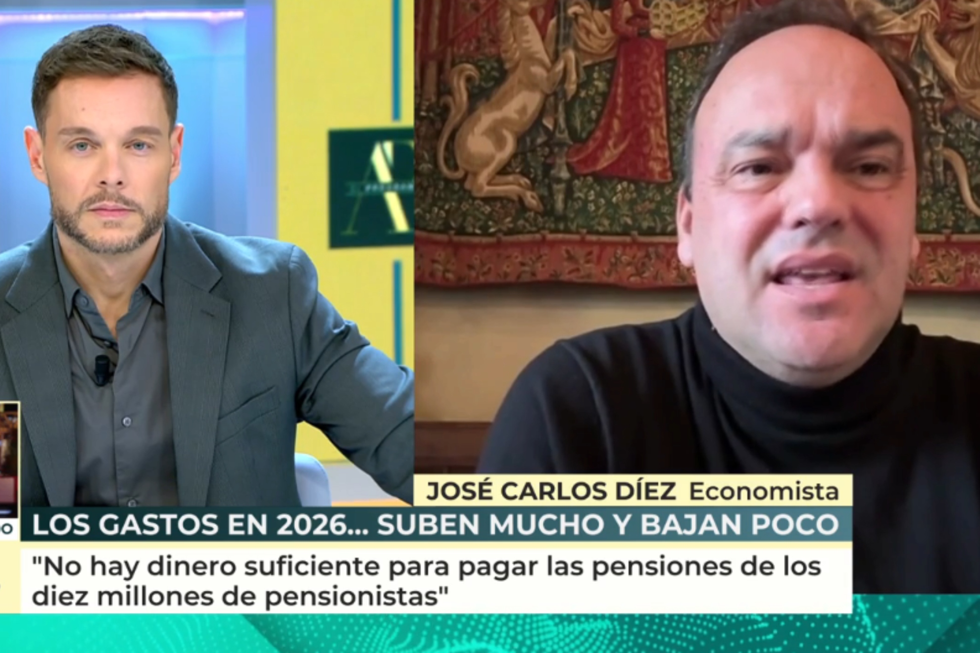 José Carlos Díez, experto en economía, en 'El programa de Ana Rosa'.