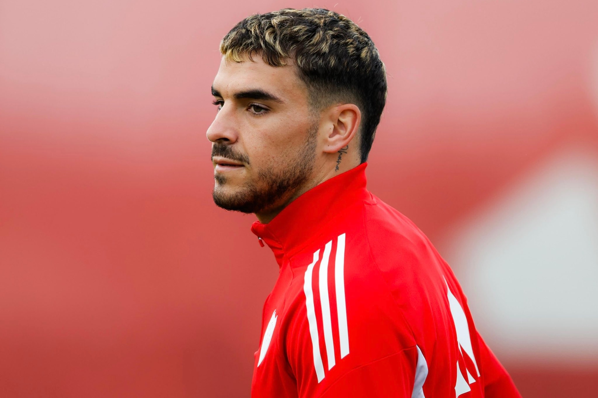 Isaac Romero, en el entrenamiento del 3 de enero de 2026.