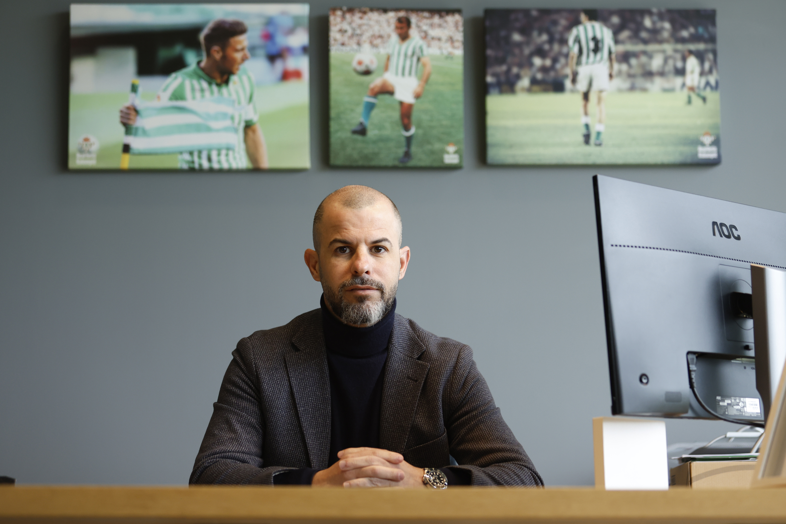Manu Fajardo, en su despacho de la Ciudad Deportiva RAMÓN NAVARRO