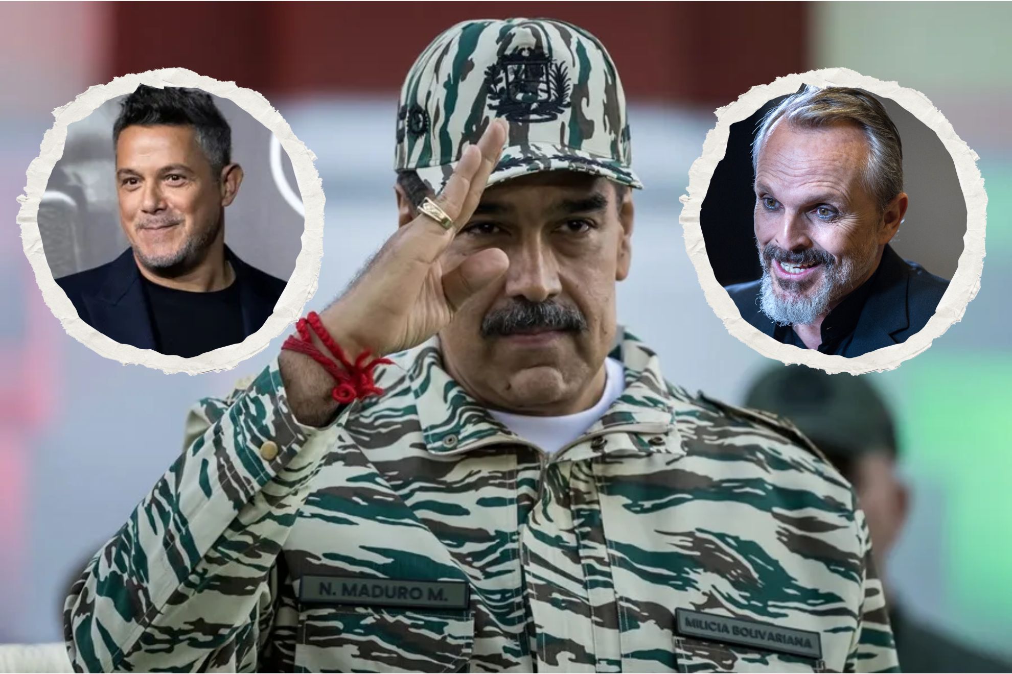 Miguel Bosé y Alejandro Sanz celebran la caída de Maduro y piden que se escuche a los venezolanos: “Viva Venezuela libre”