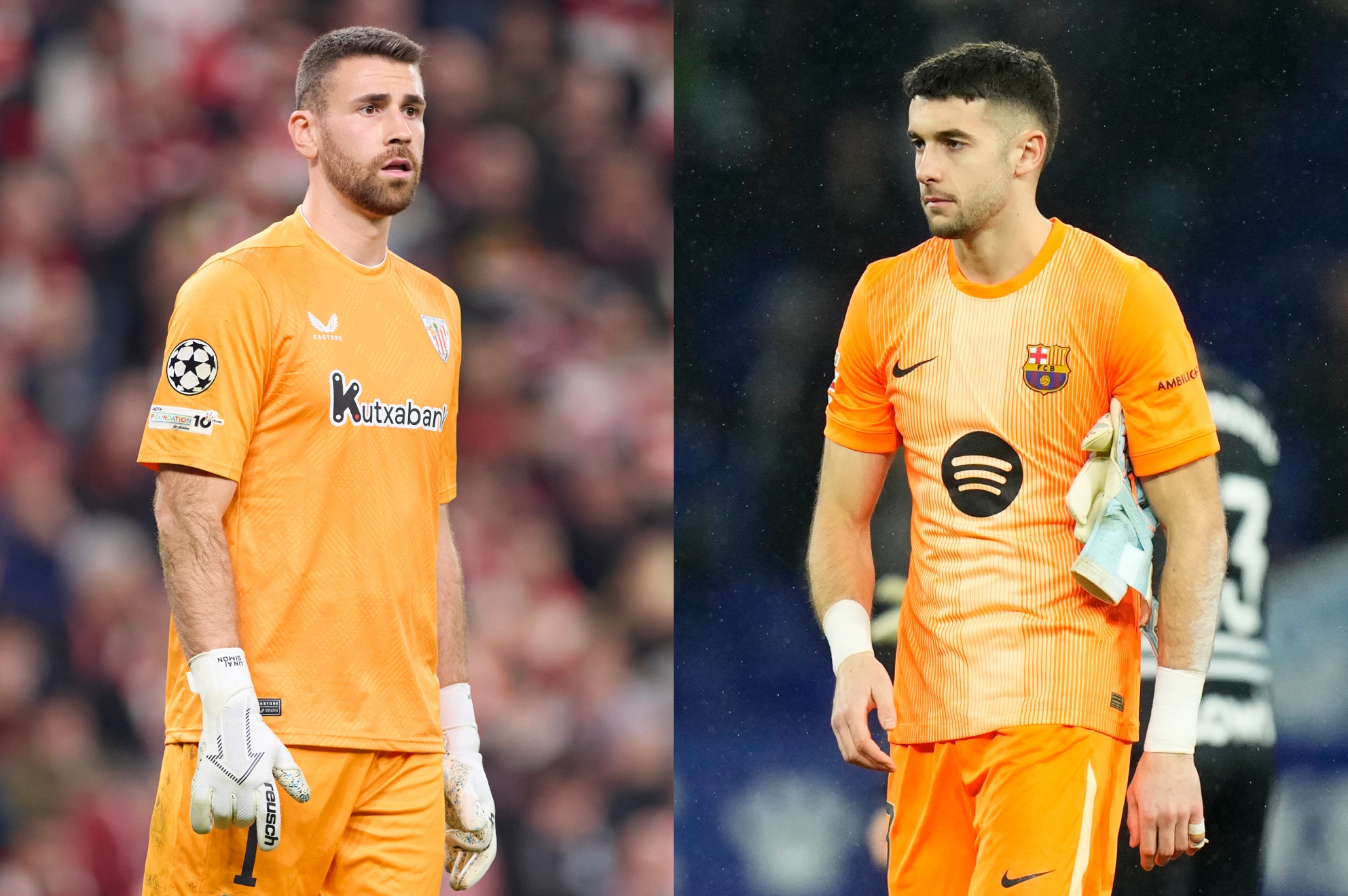 Duelo de porteros de la selección española: Unai Simón vs Joan García en la Supercopa