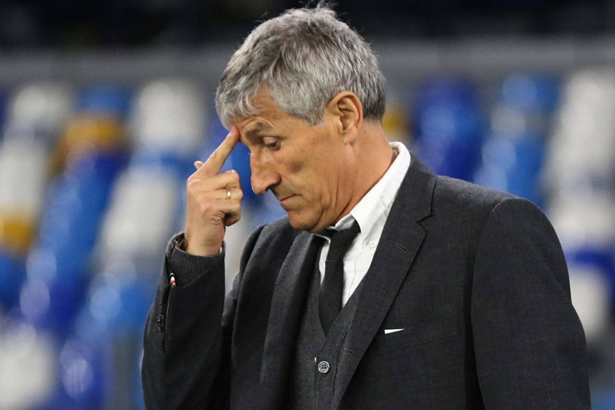 Quique Setién: "El Barcelona ha tardado cuatro años en pagarme y ya no me debe nada"