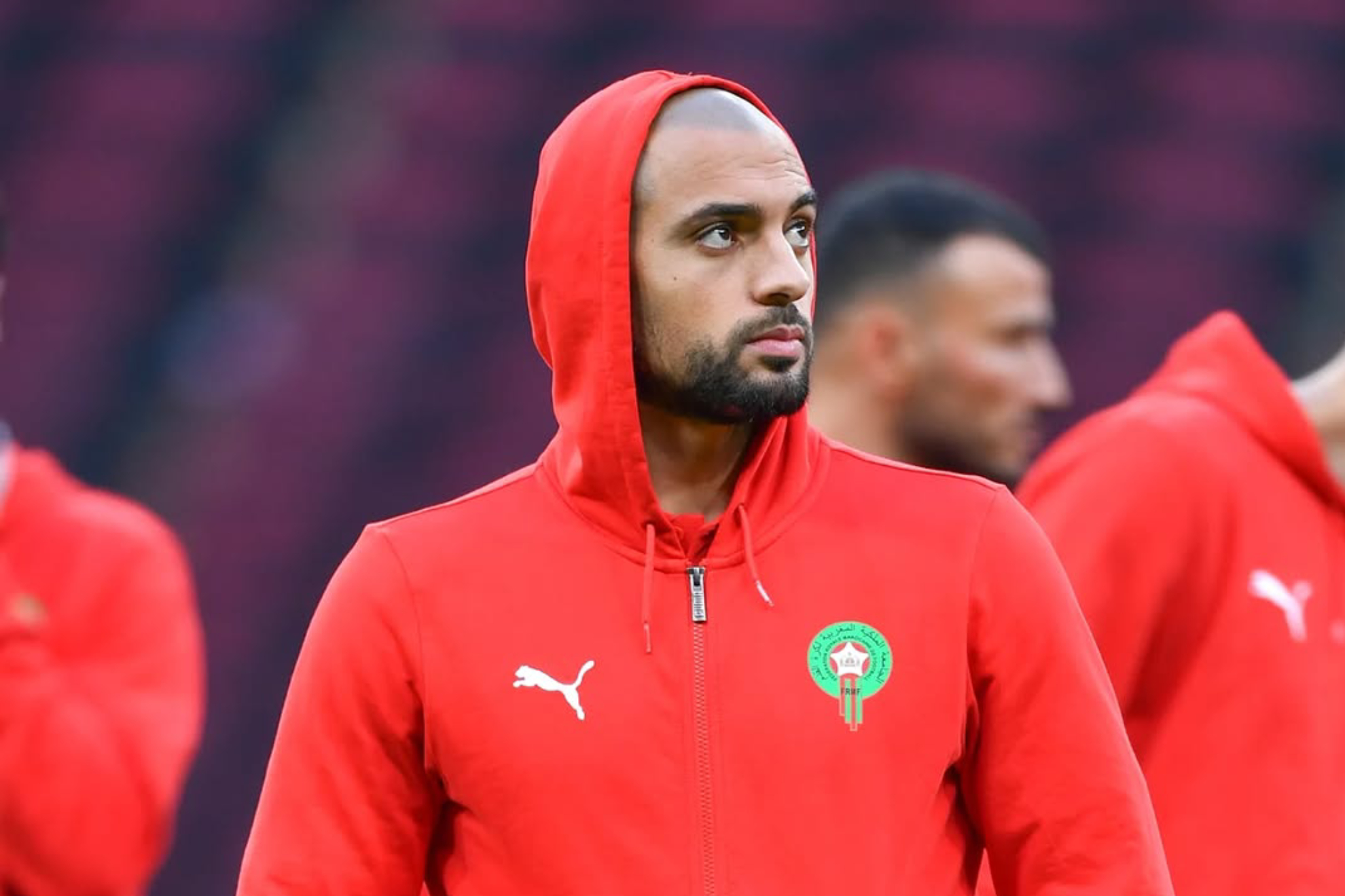 Amrabat, con la selección de Marruecos