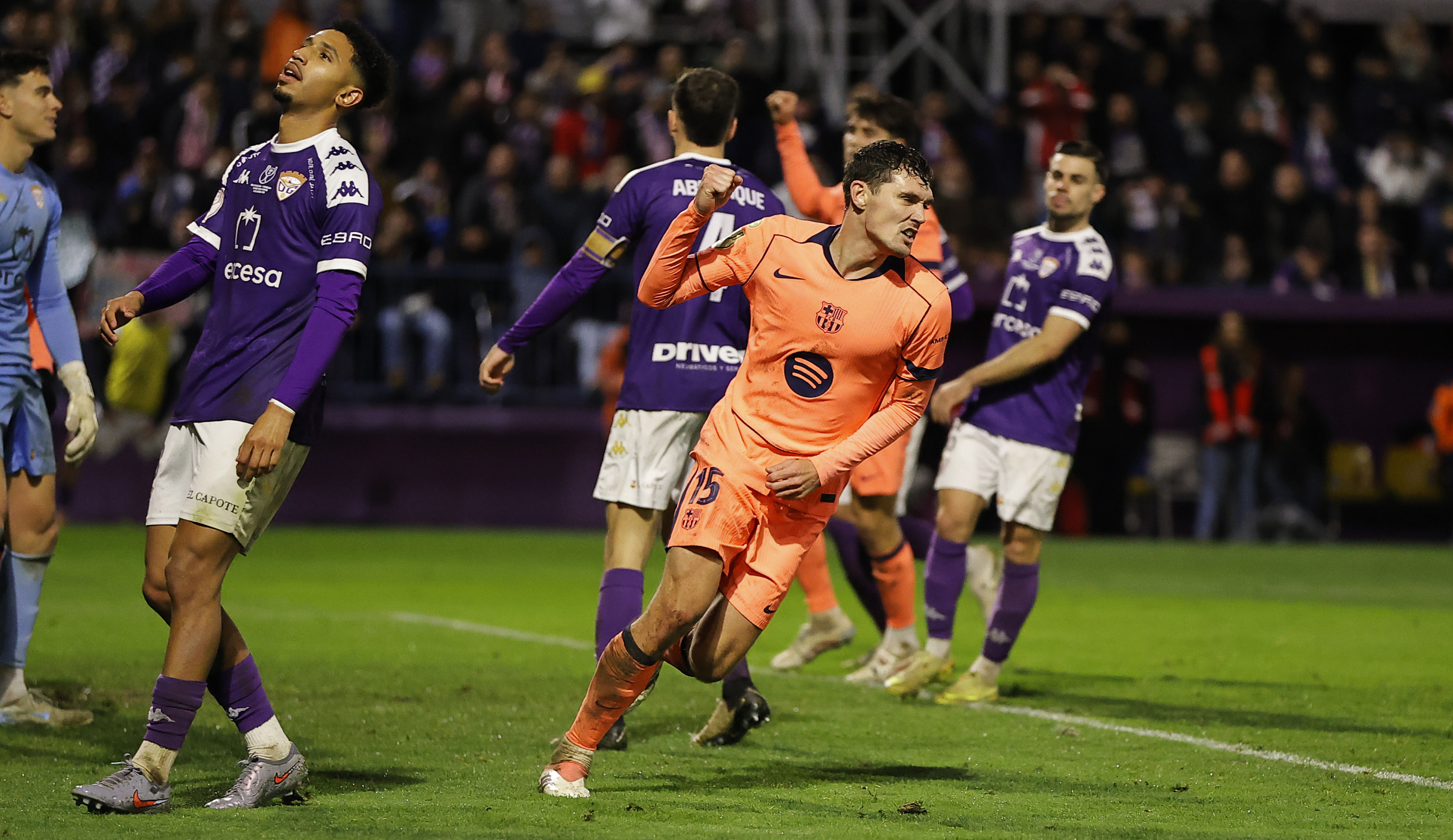 Christensen después de marcar al Guadalajara en Copa.