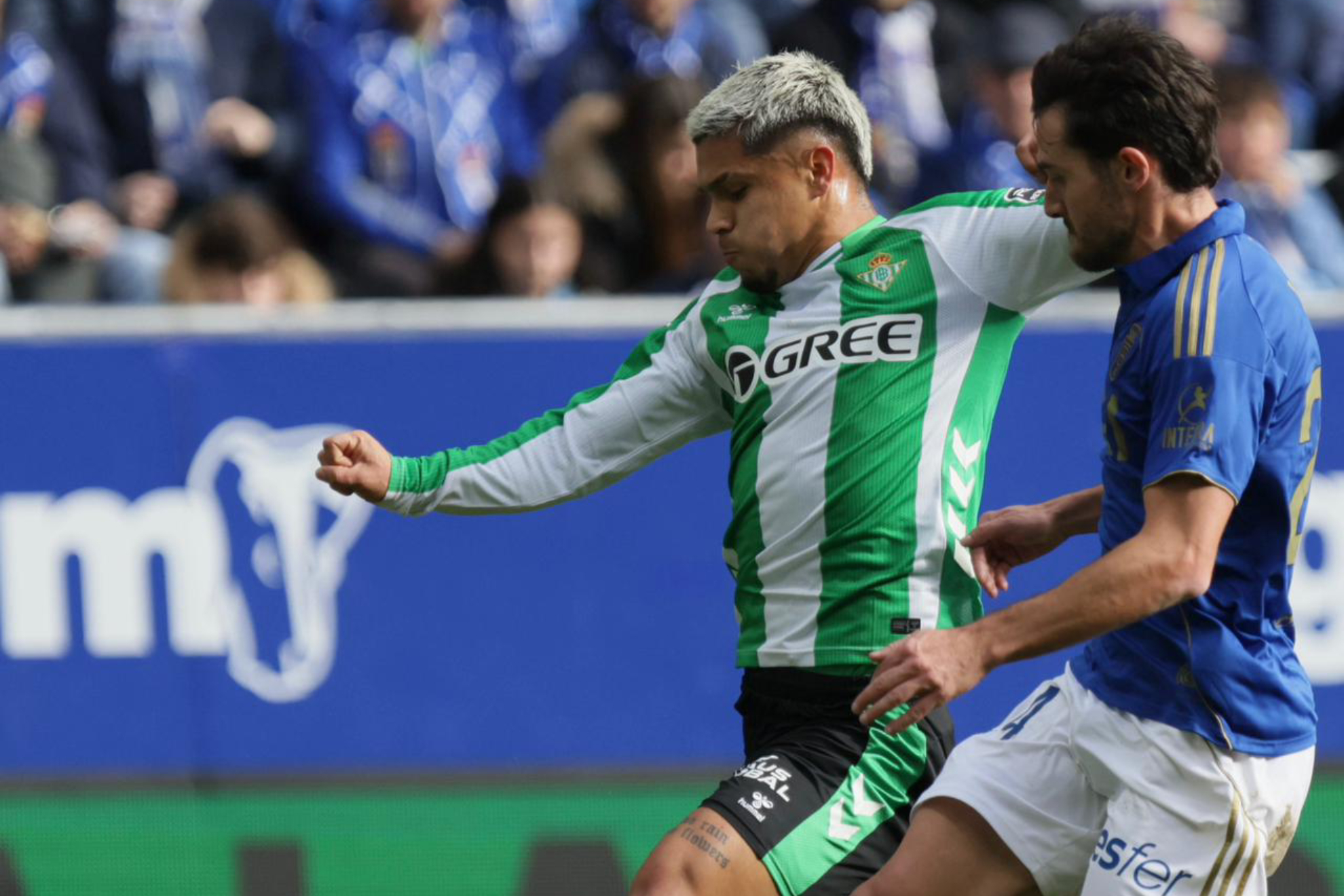 Cucho Hernández, en el partido frente al Oviedo.