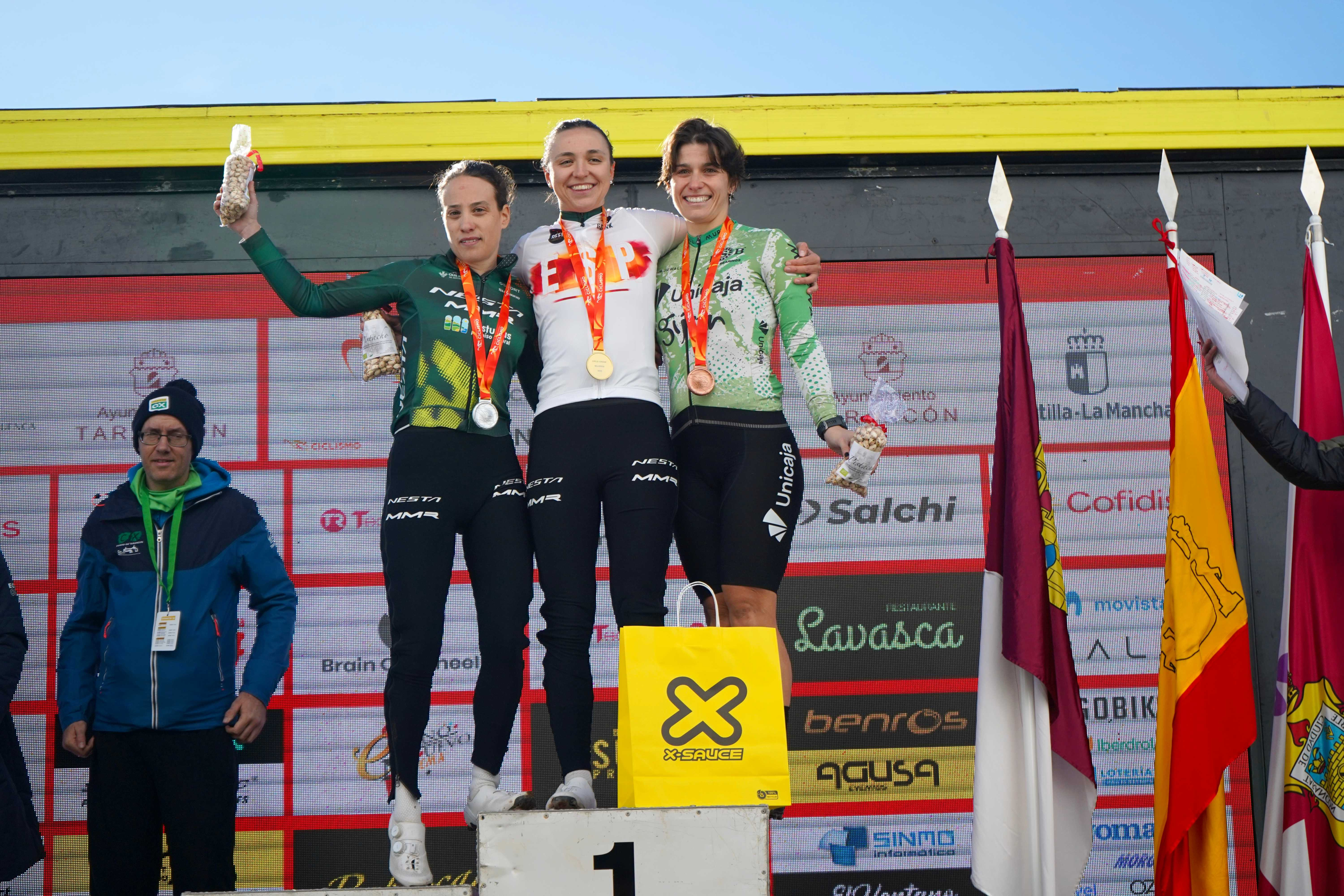 El podio femenino