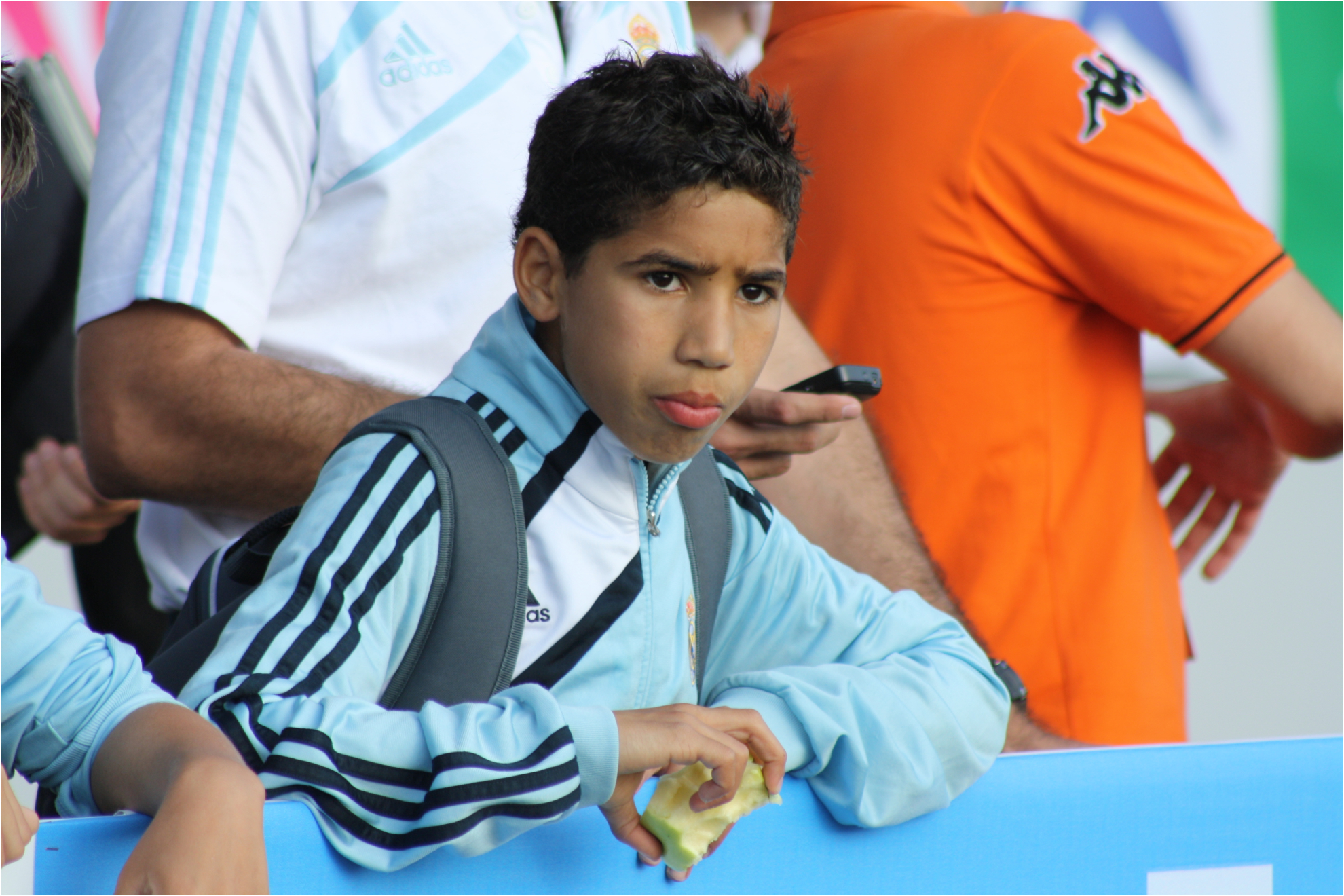 Hakimi, en 2010, con el Real Madrir alevín.