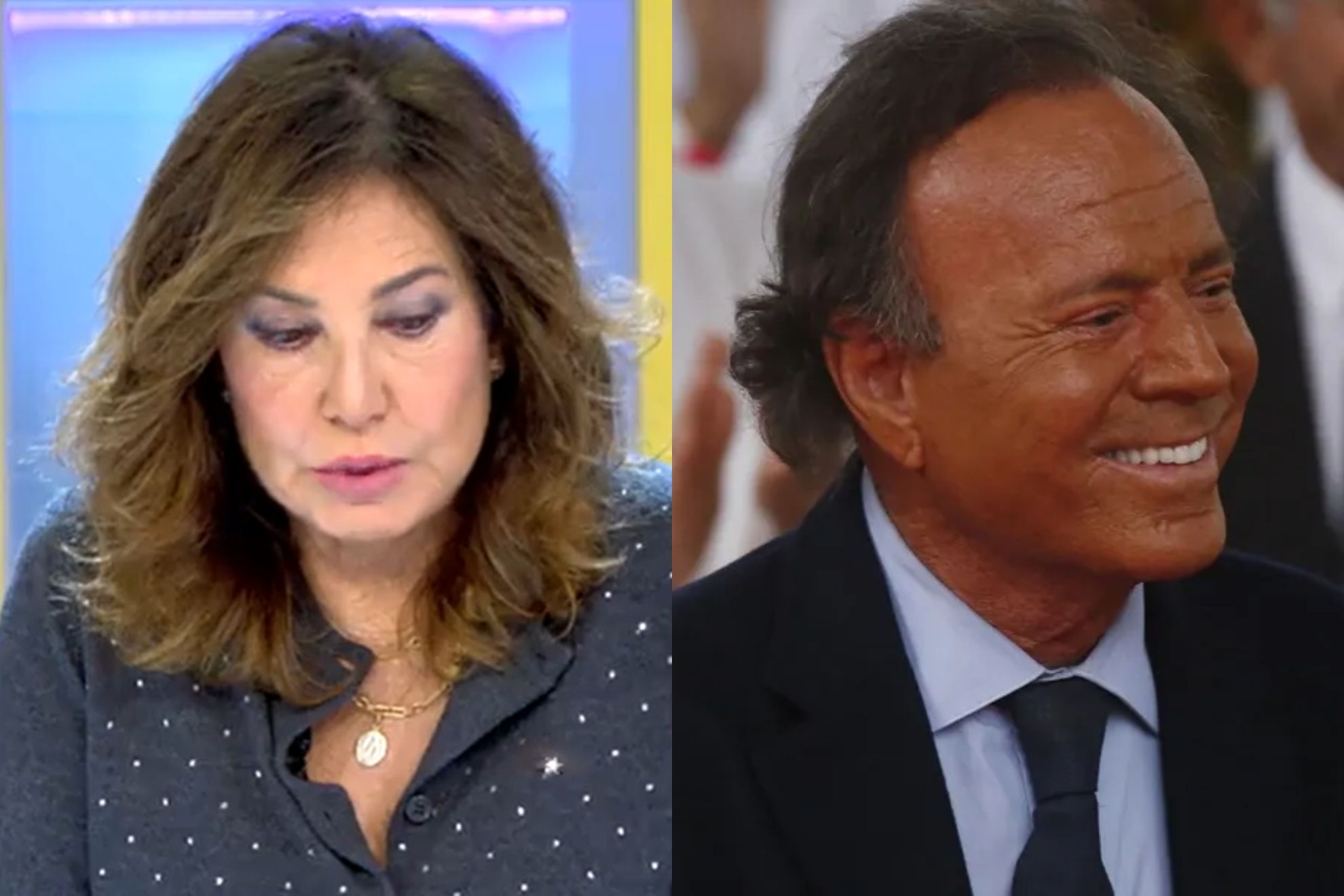 Ana Rosa Quintana y Julio Iglesias.