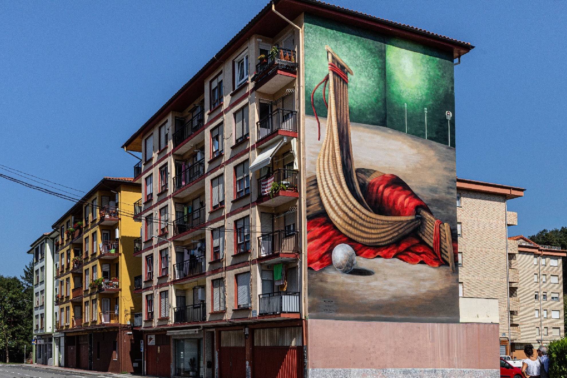 Cesta Punta de Mikele Irazusta en Markina-Xemein (Bizkaia).