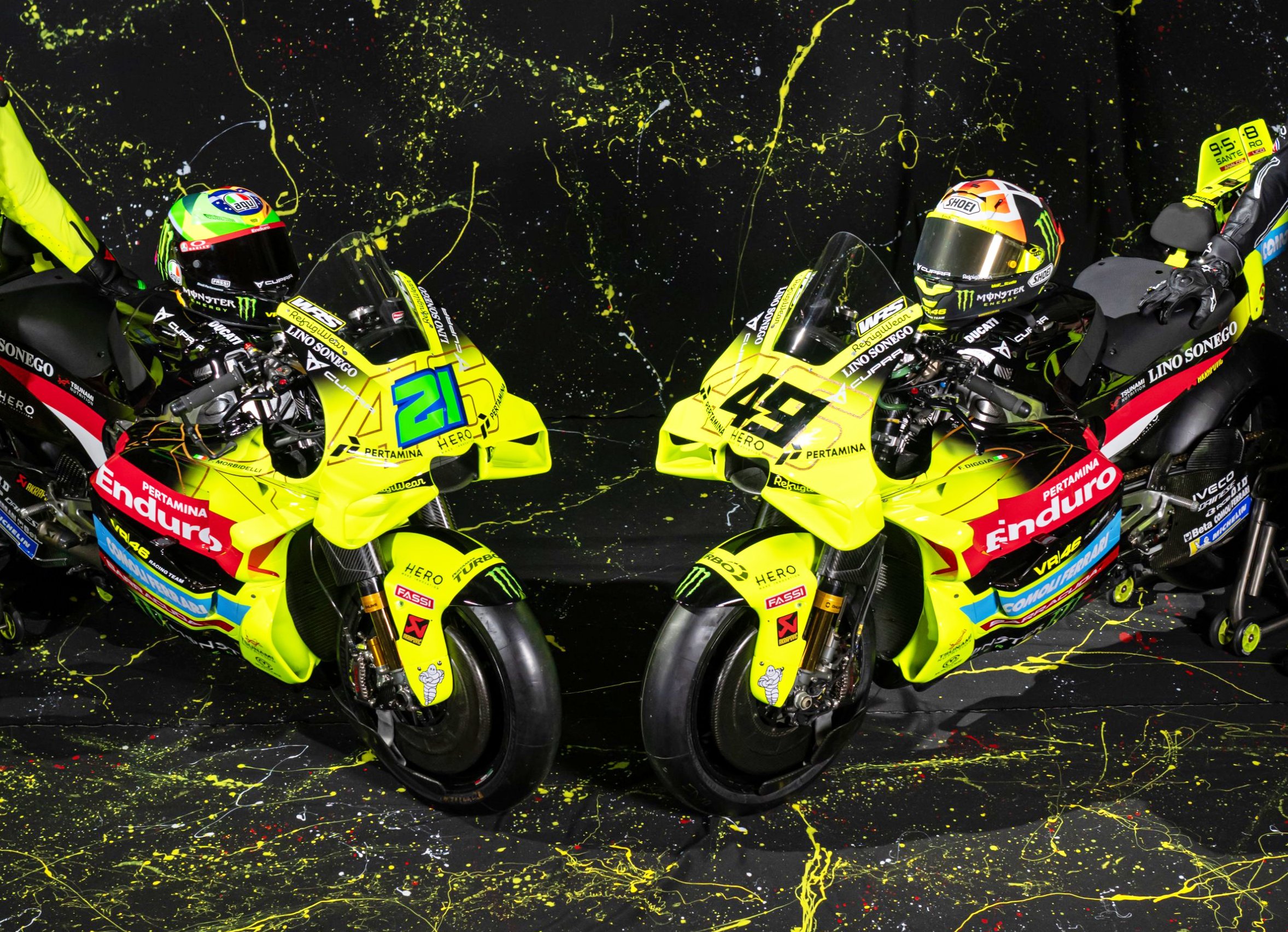 Vr46 Rug El VR46 2026, con más negro junto al amarillo: