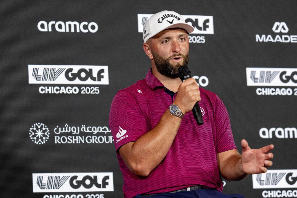 Jon Rahm durante el Open de Chicago, torneo del LIV Golf