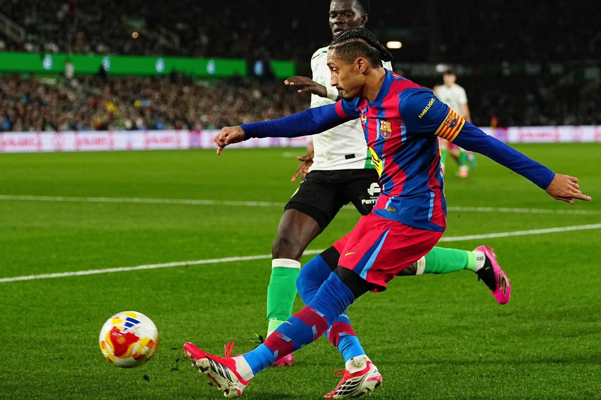 Raphinha, en su último partido con el Barça en Copa del Rey