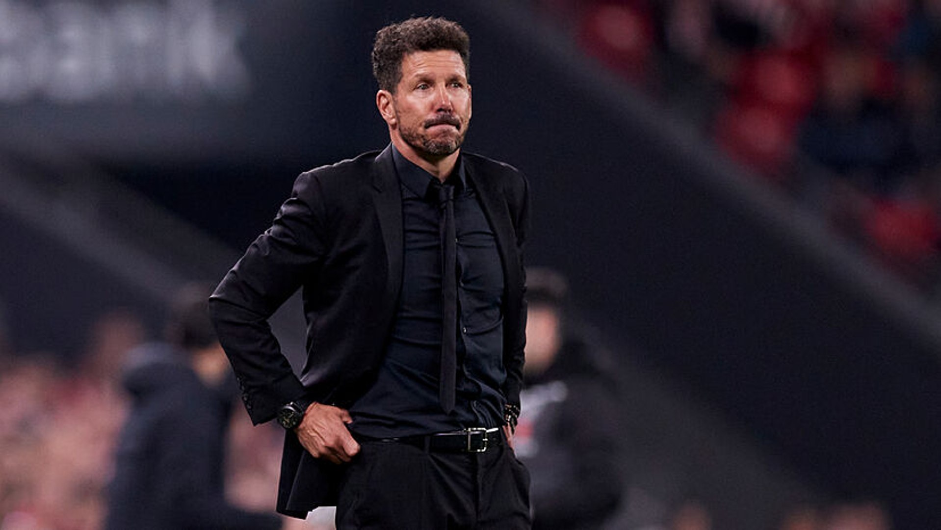 Simeone, durante un partido.