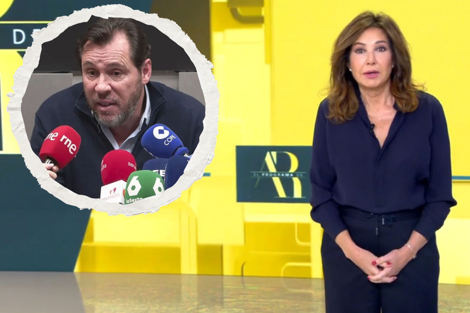 Ana Rosa Quintana y Oscar Puente