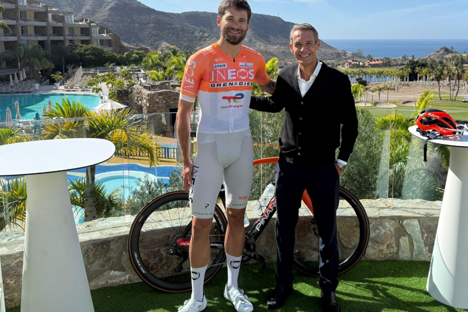 Filipp Ganna, durante su estancia en Gran Canaria.