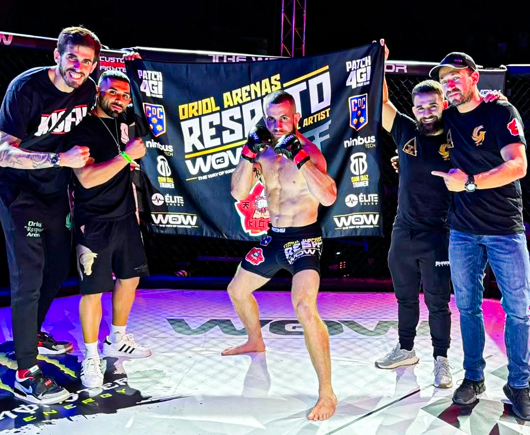 Oriol Arenas, antes de un combate.
