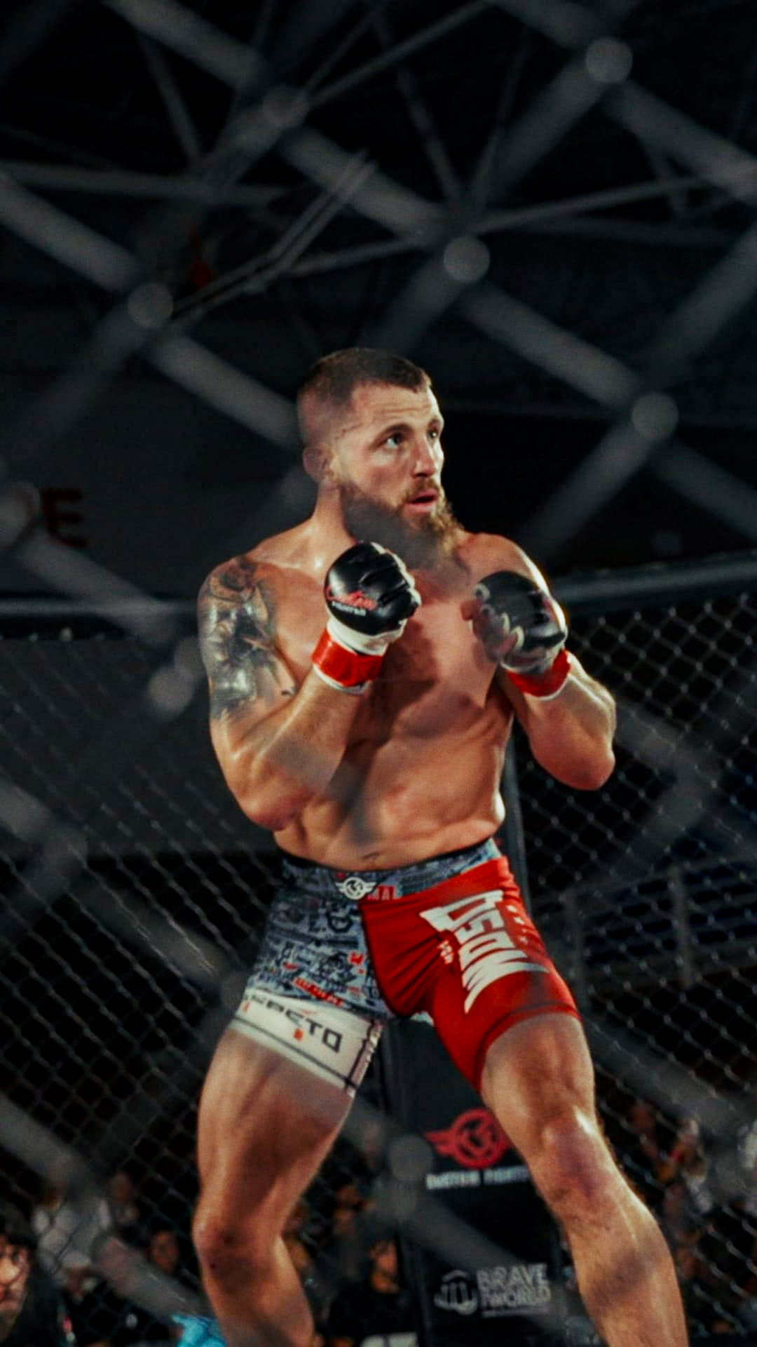 Oriol Arenas, durante un combate.