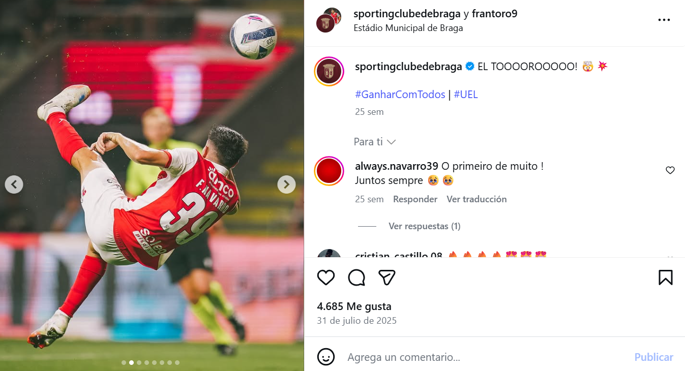 La chilena de Fran Navarro contra el Levski