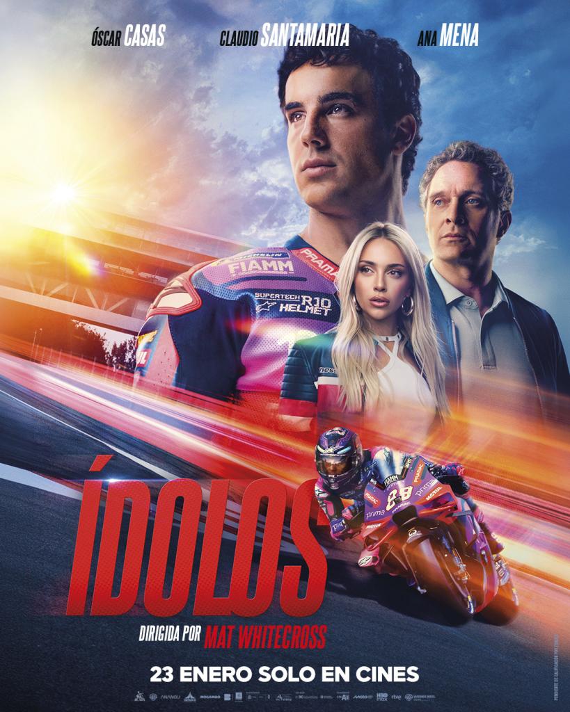 Cartel de la película Ídolos, de MotoGP