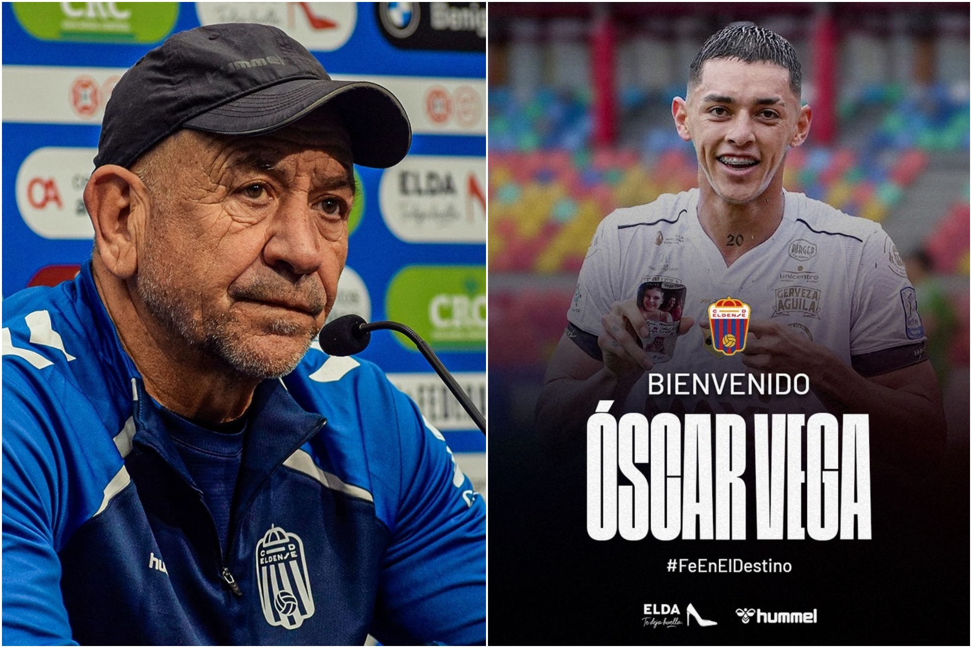 Un montaje con una imagen de Claudio Barragán y otra de Óscar Vega.