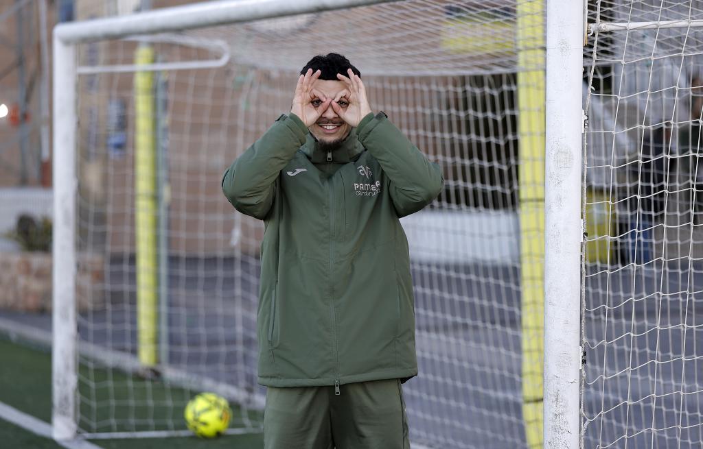 Georges Mikautadze en la Ciudad Deportiva del Villarreal