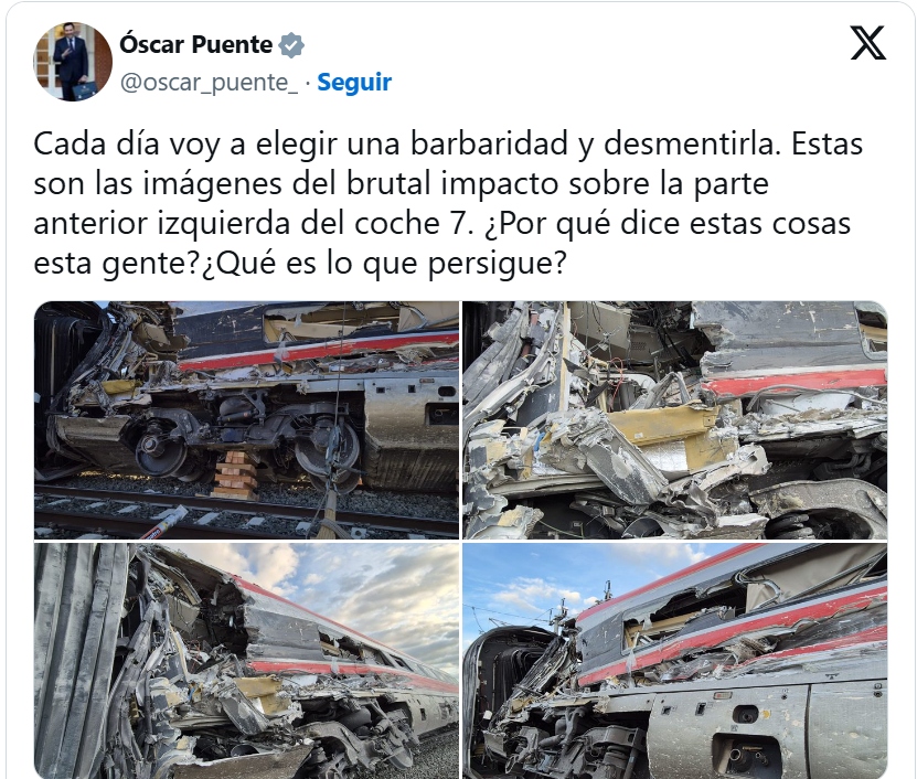 Cuenta de X de Óscar Puente.
