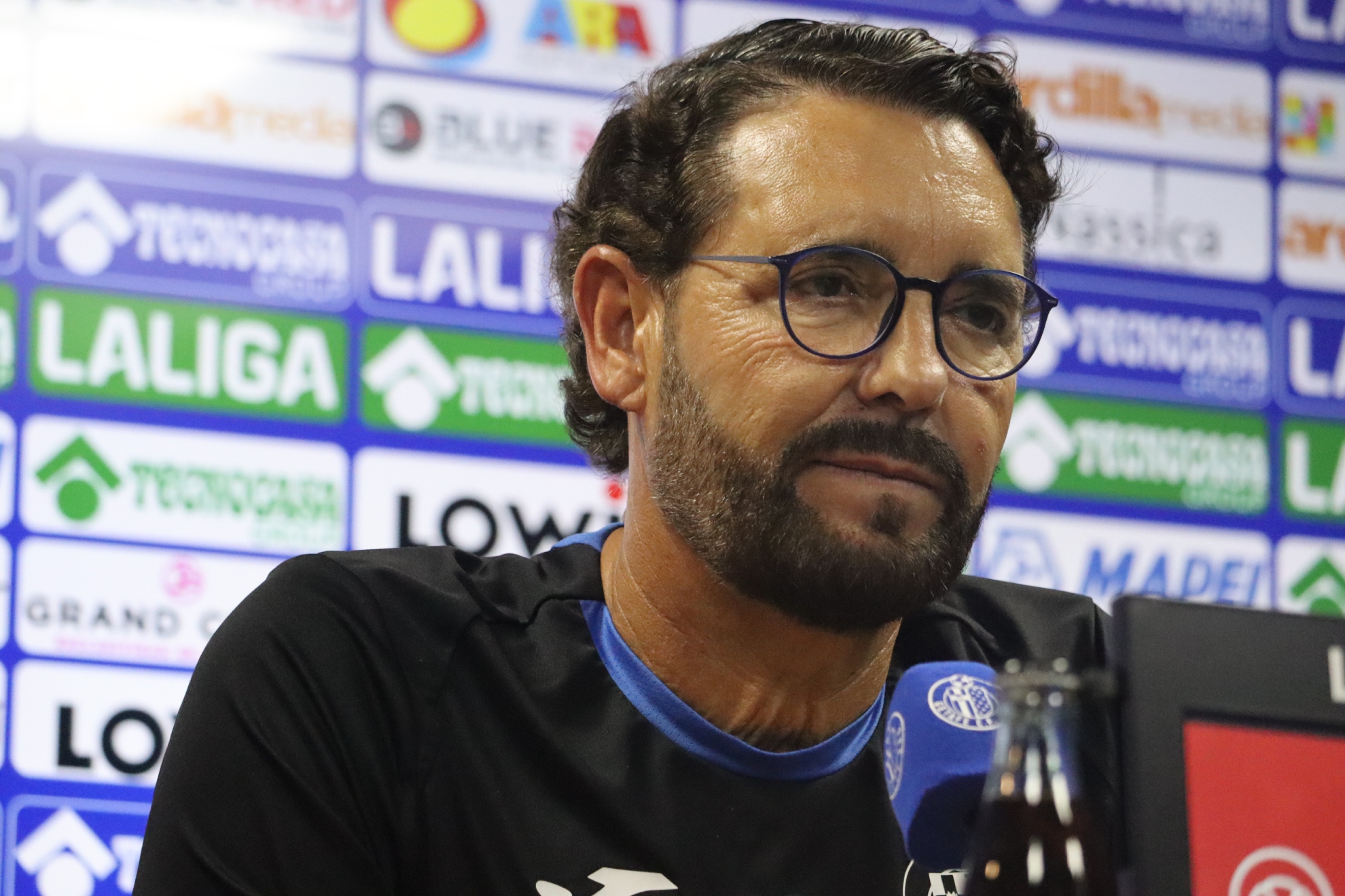 José Bordalás, durante la rueda de prensa.