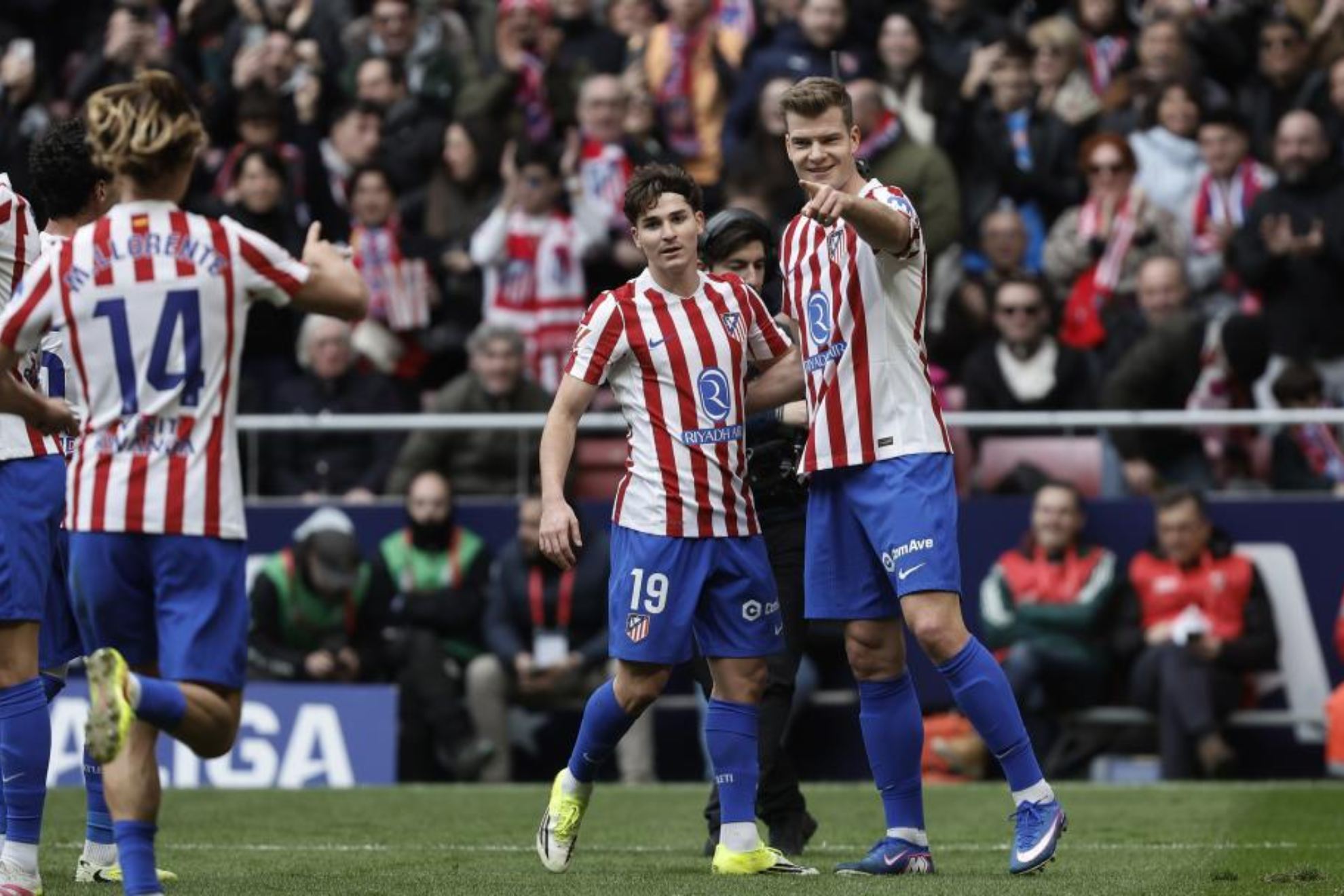 Llorente, ante el Mallorca.