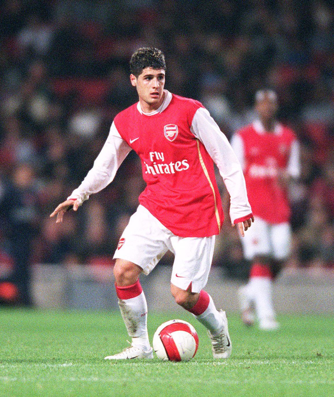 Fran Mérida, con el Arsenal