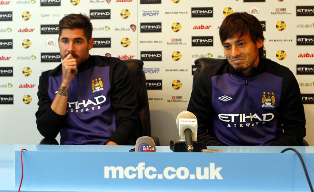 Javi García y David Silva.