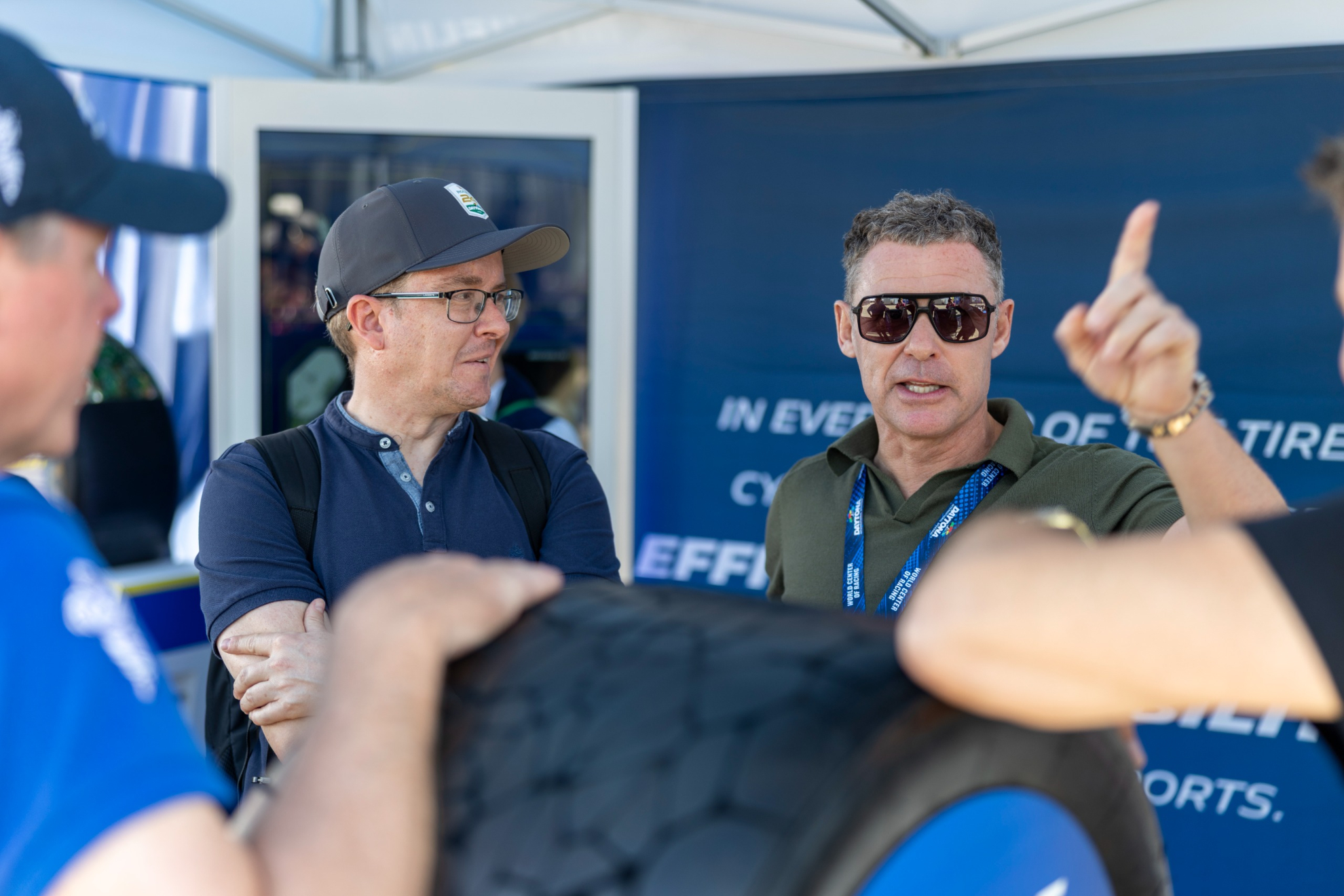 Tom Kristensen, junto al redactor de MARCA.
