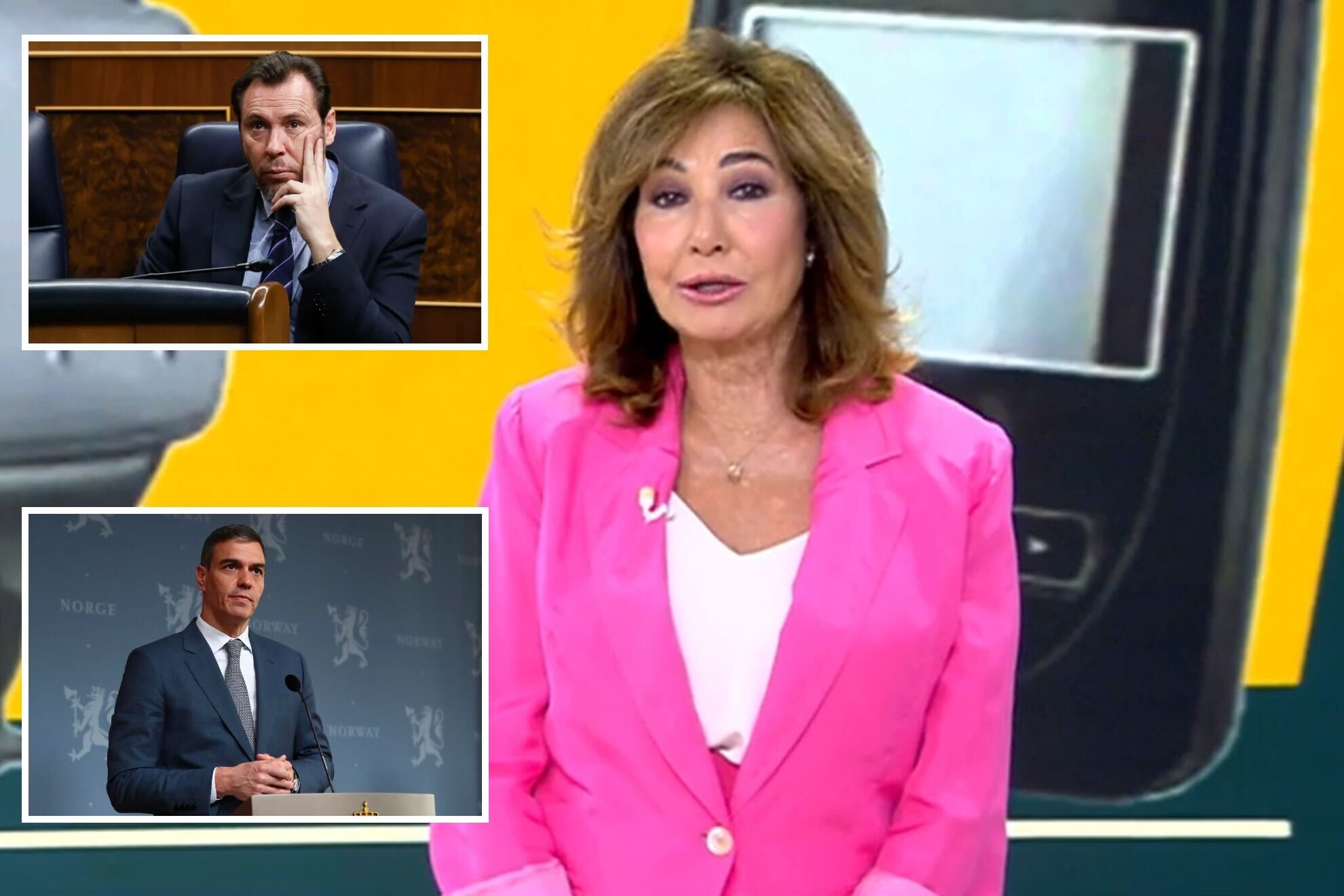 Ana Rosa, Óscar Puente y Pedro Sánchez