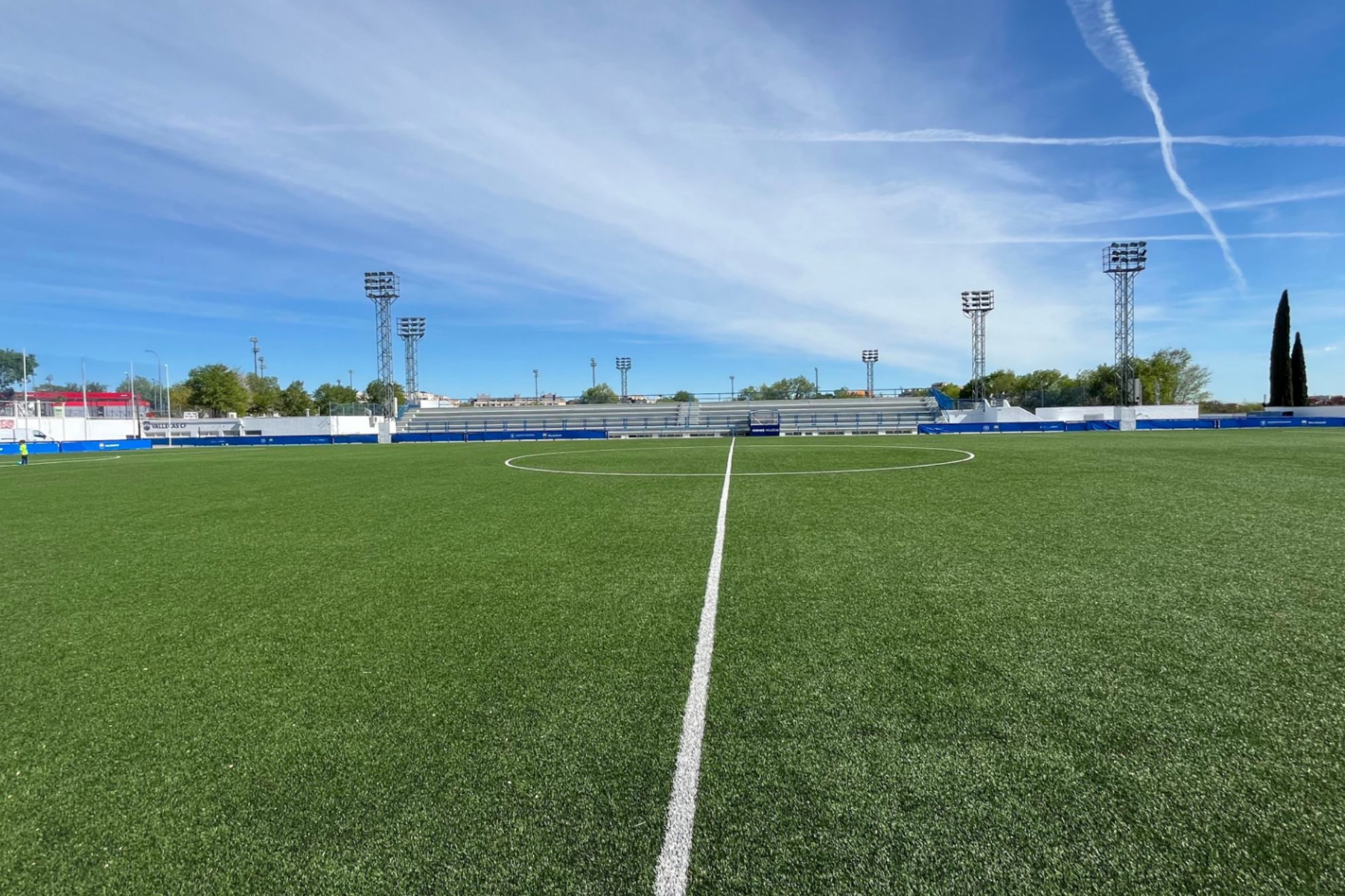 El Virgen de la Torre, de césped artificial, es el lugar donde entrenó el Rayo este miércoles