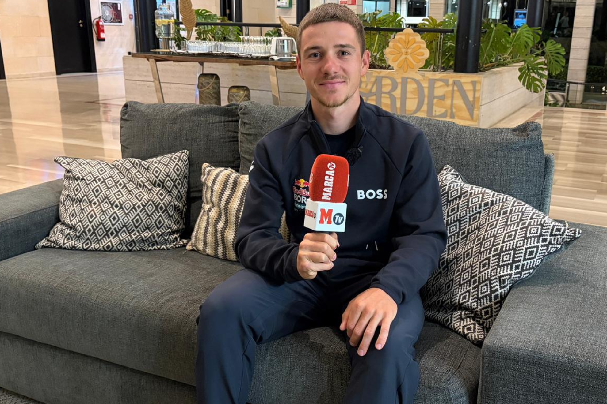 Remco Evenepoel, posando para MARCA.