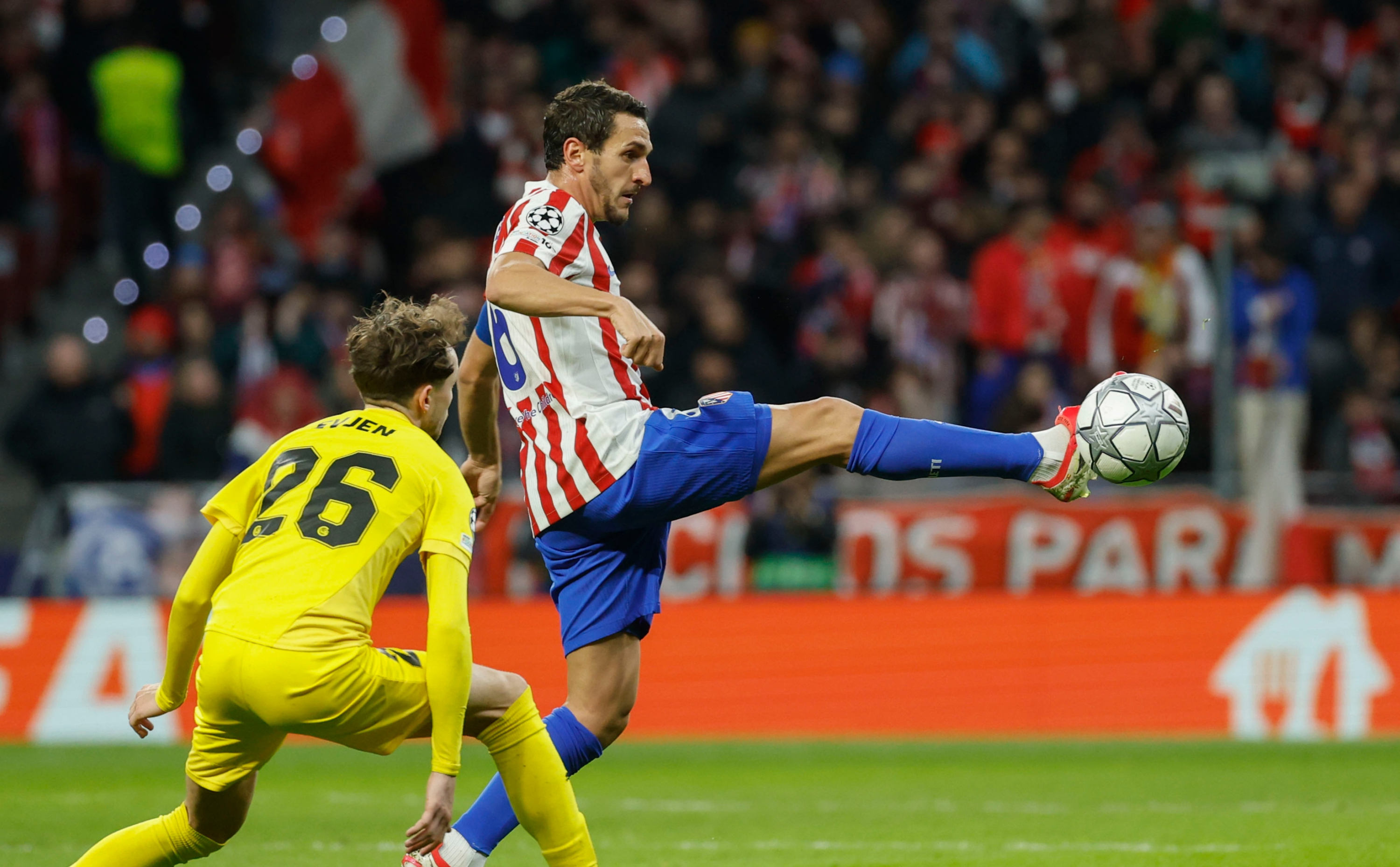 Koke, durante el partido ante el Bodo.