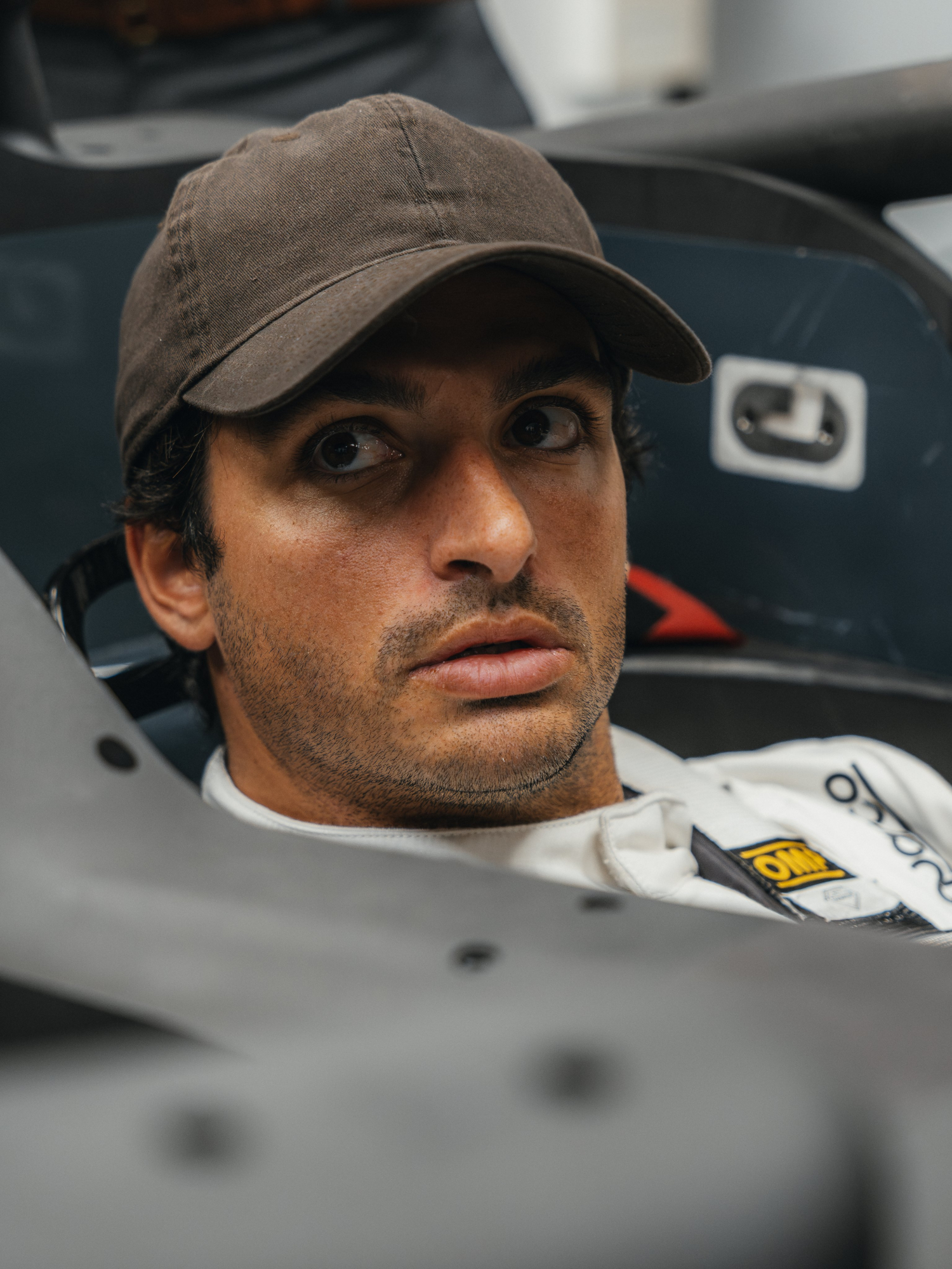 Sainz, en la fábrica.